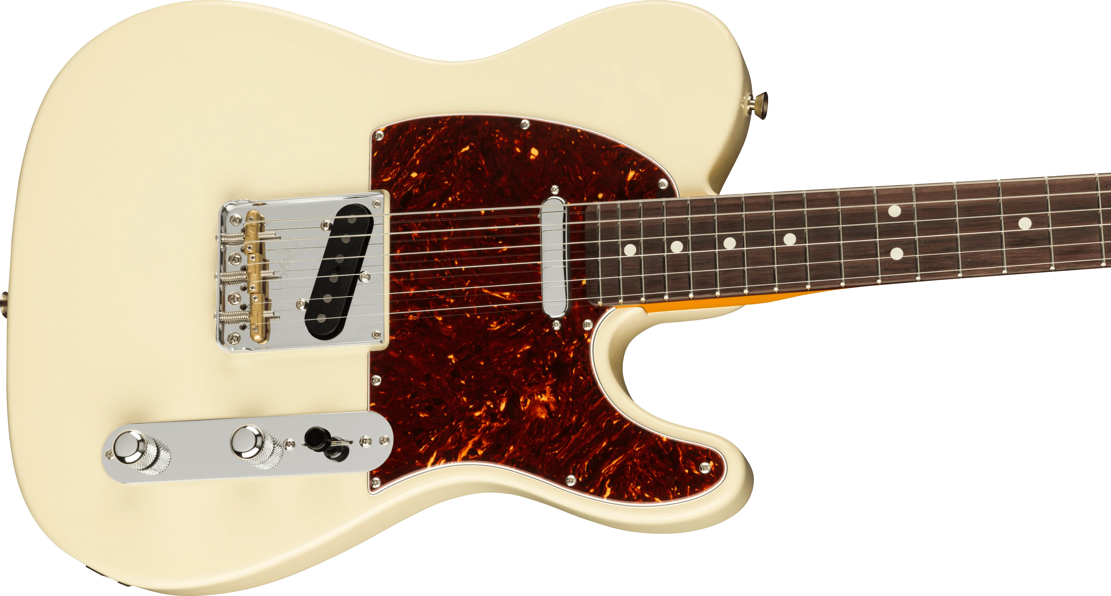 Fender American Professional II Telecaster Rosewood Fingerboard Olympic White Electric Guitar With Case - Image 4