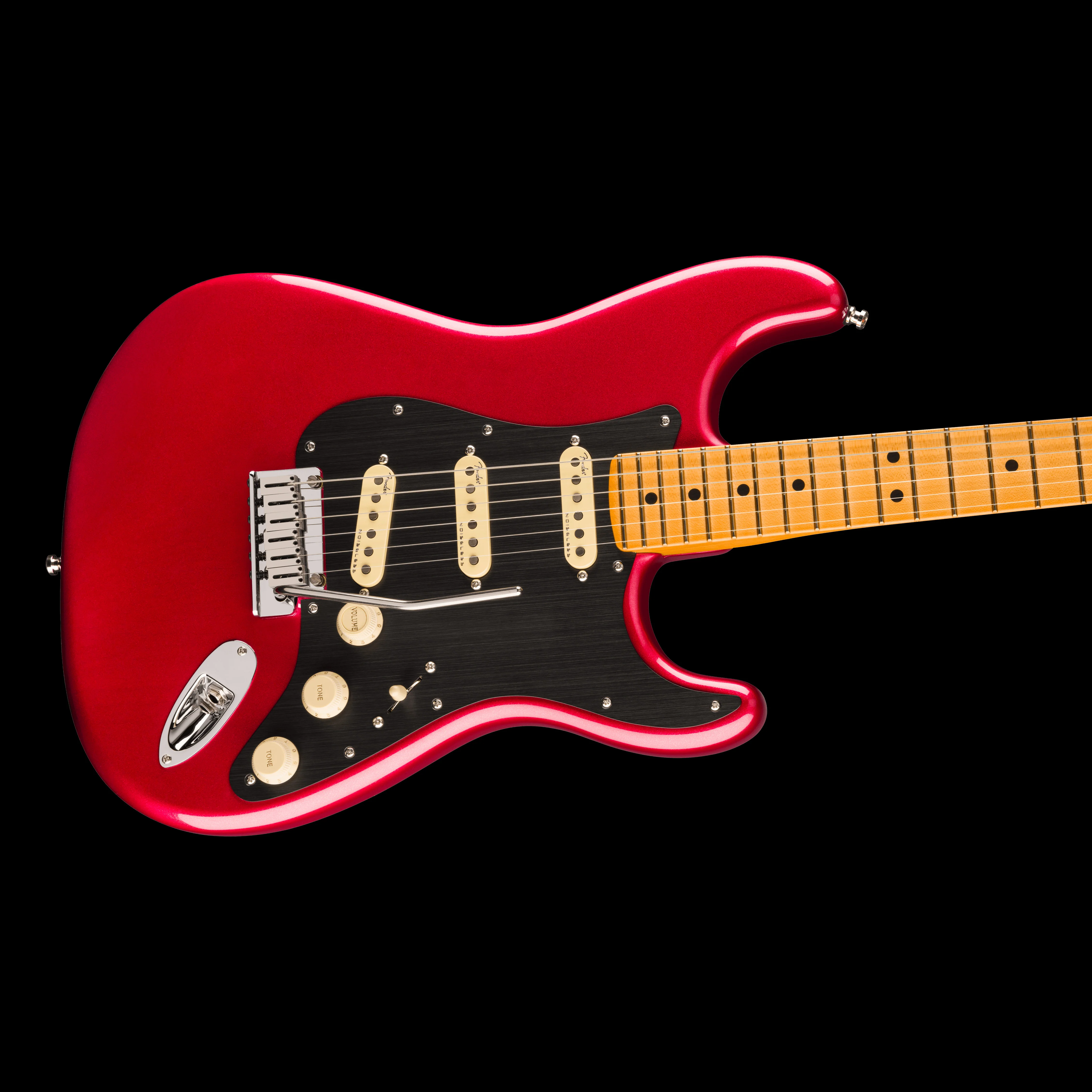 Fender American Ultra II Stratocaster Sinister Red with Case - Image 4