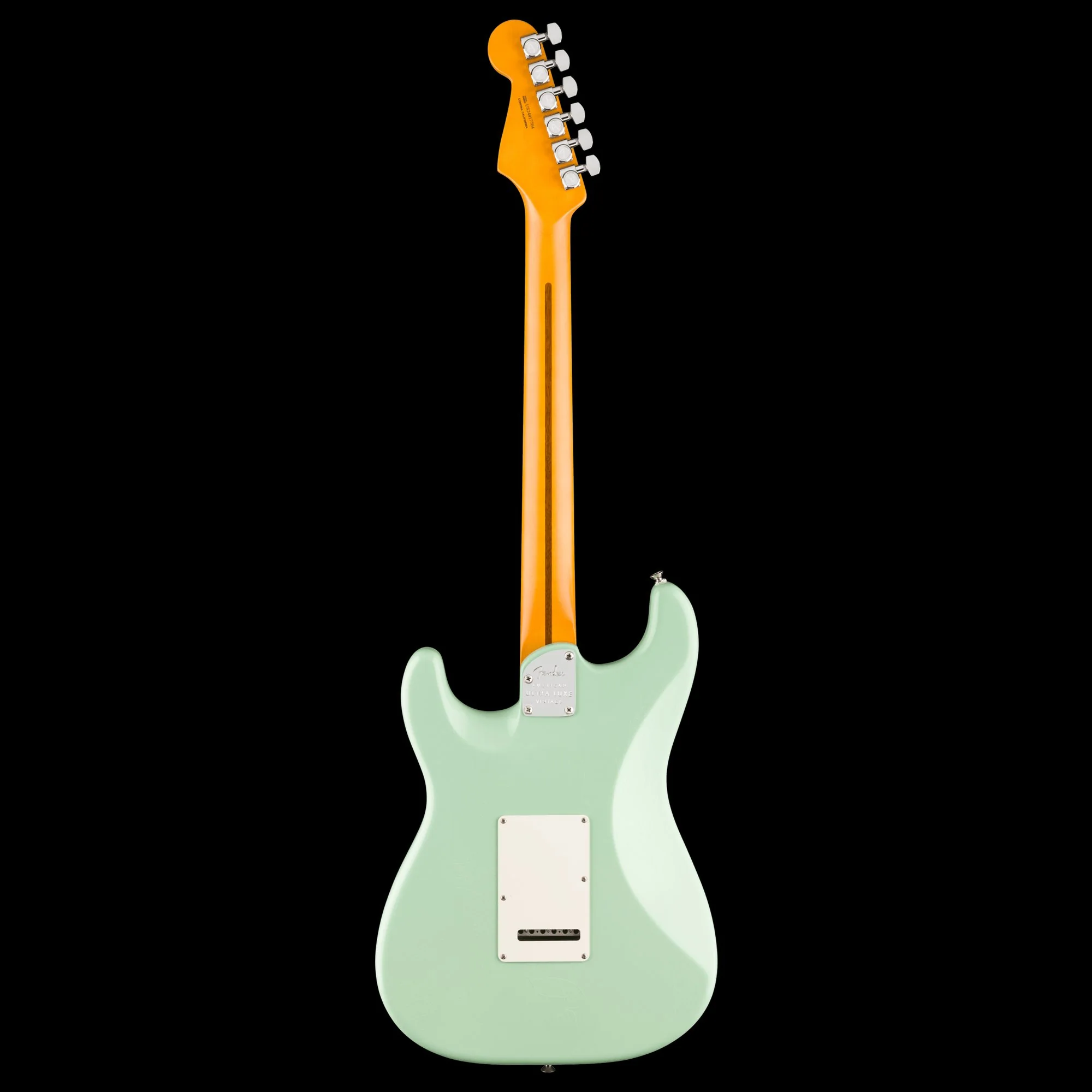 Fender American Ultra Luxe Vintage '60s Stratocaster Surf Green Electric Guitar With Case - Image 5