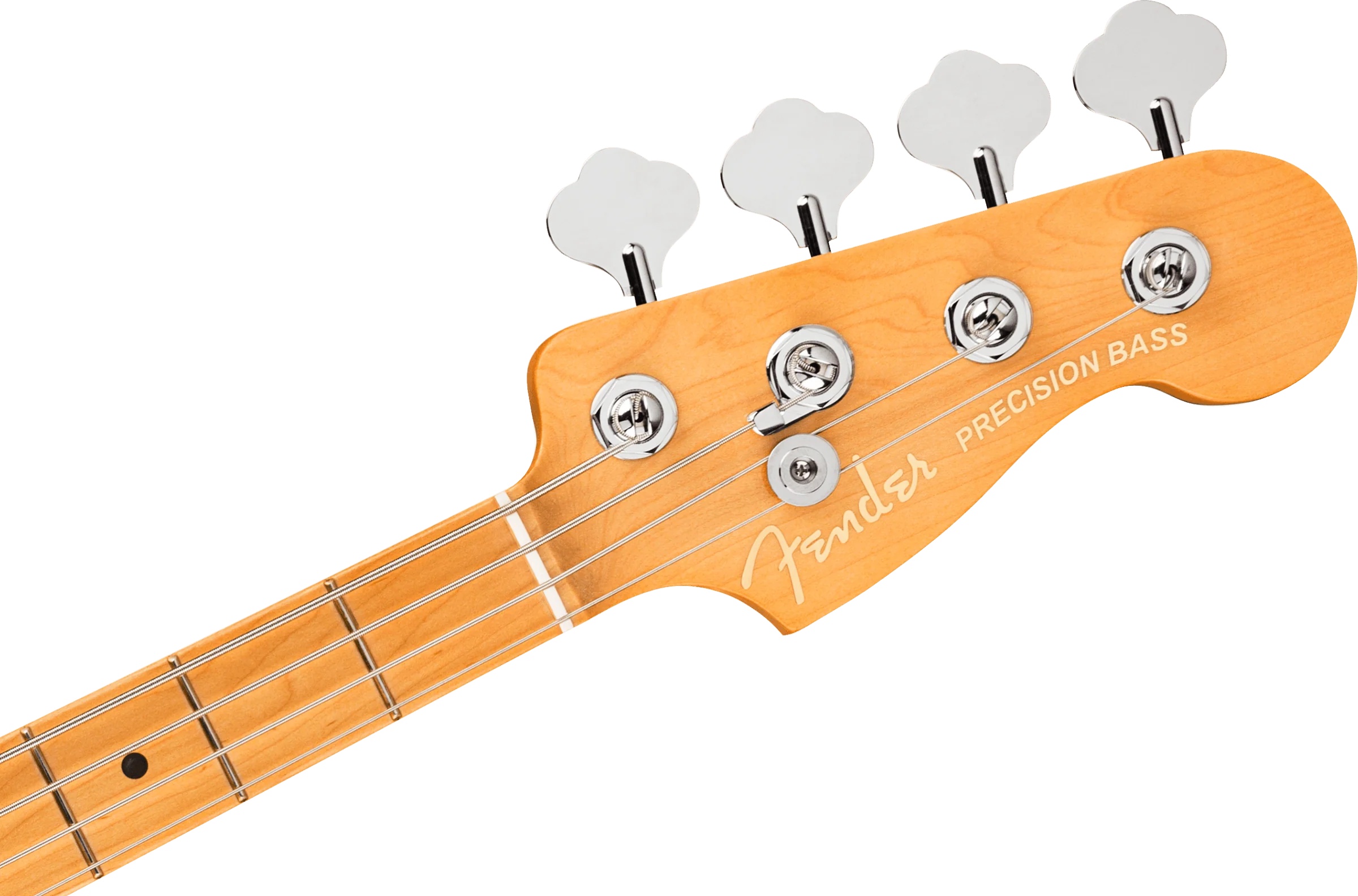Fender American Ultra Precision Bass Maple Fingerboard Arctic Pearl With Case - Image 6