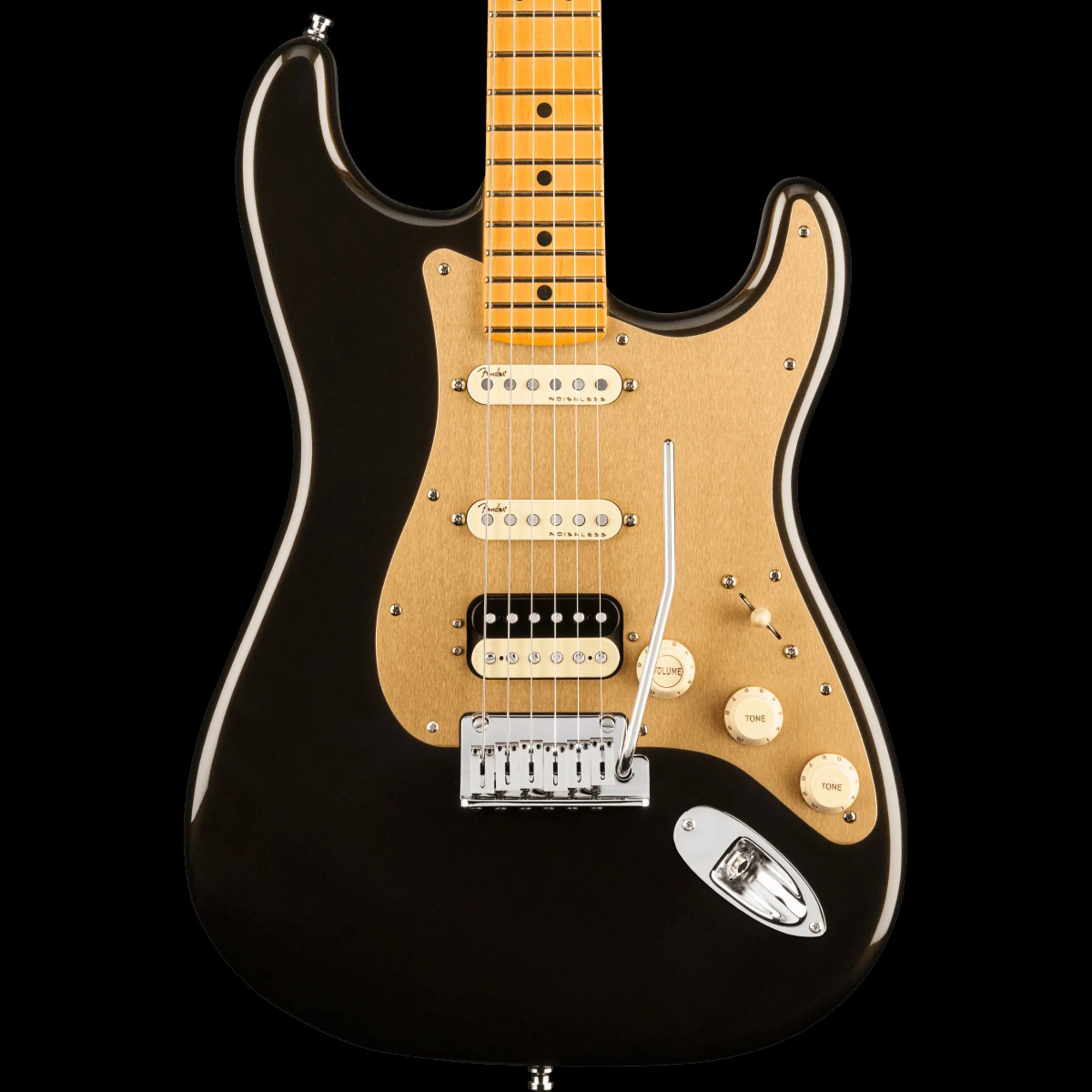 Fender American Ultra Stratocaster HSS Maple Fingerboard Texas Tea With Case