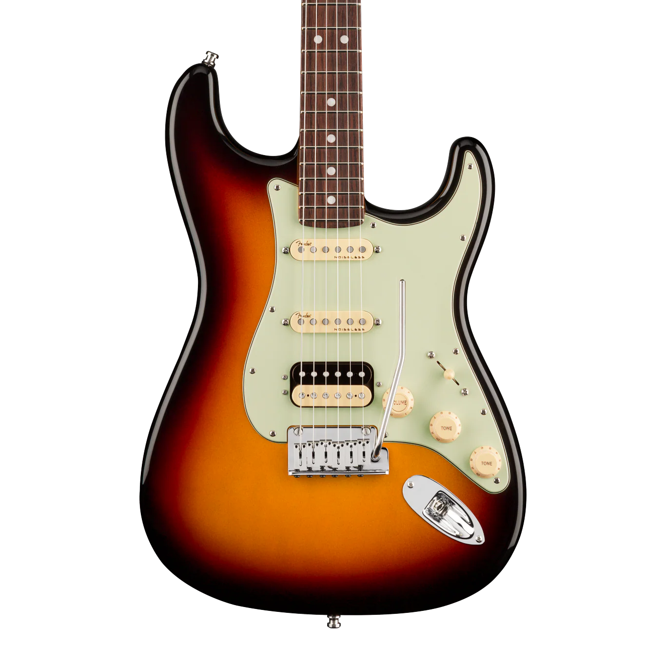 Fender American Ultra Stratocaster HSS Rosewood Fingerboard Ultraburst Electric Guitar With Case