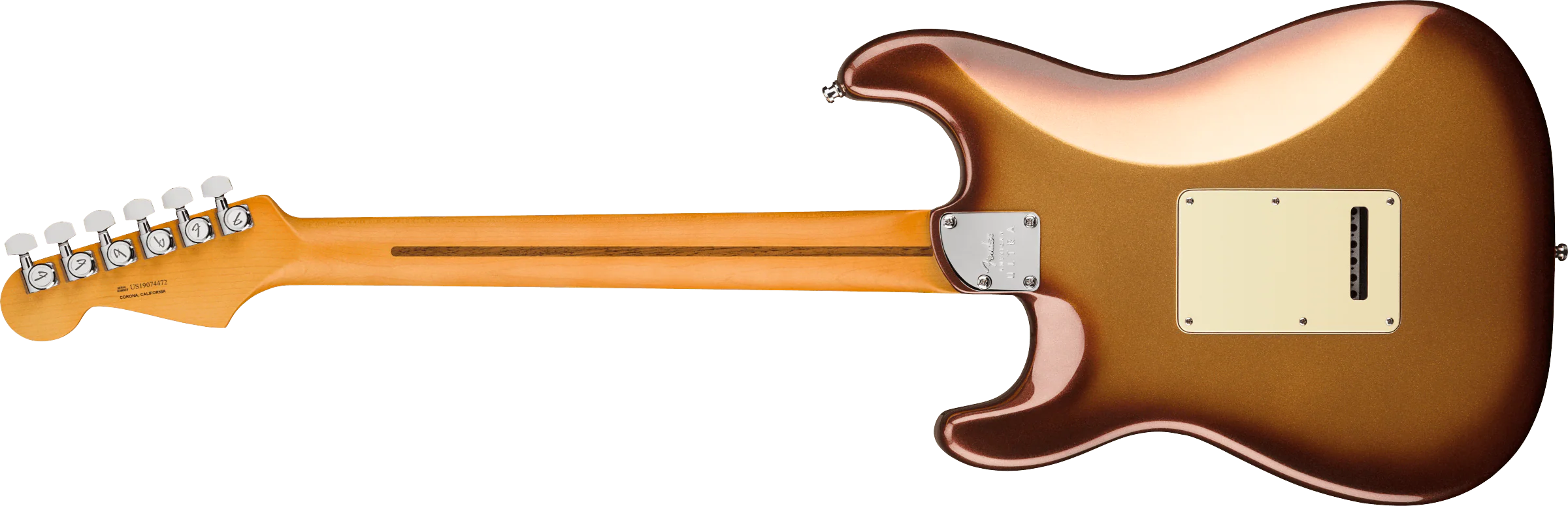 Fender American Ultra Stratocaster Maple Fingerboard Mocha Burst Electric Guitar With Case - Image 5