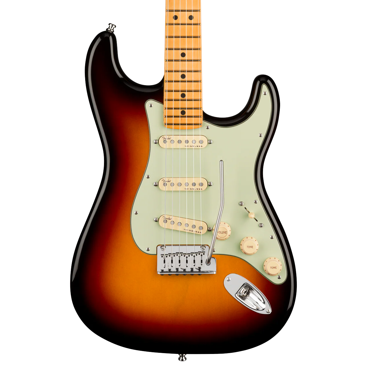 Fender American Ultra Stratocaster Maple Fingerboard Ultraburst Electric Guitar With Case
