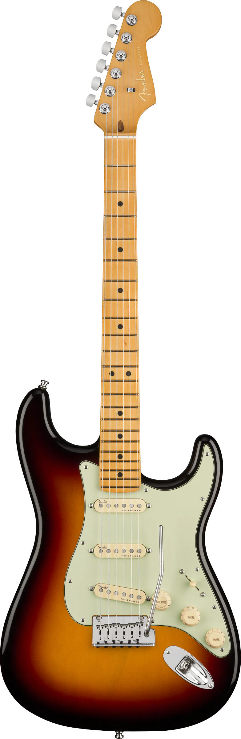 Fender American Ultra Stratocaster Maple Fingerboard Ultraburst Electric Guitar With Case - Image 2