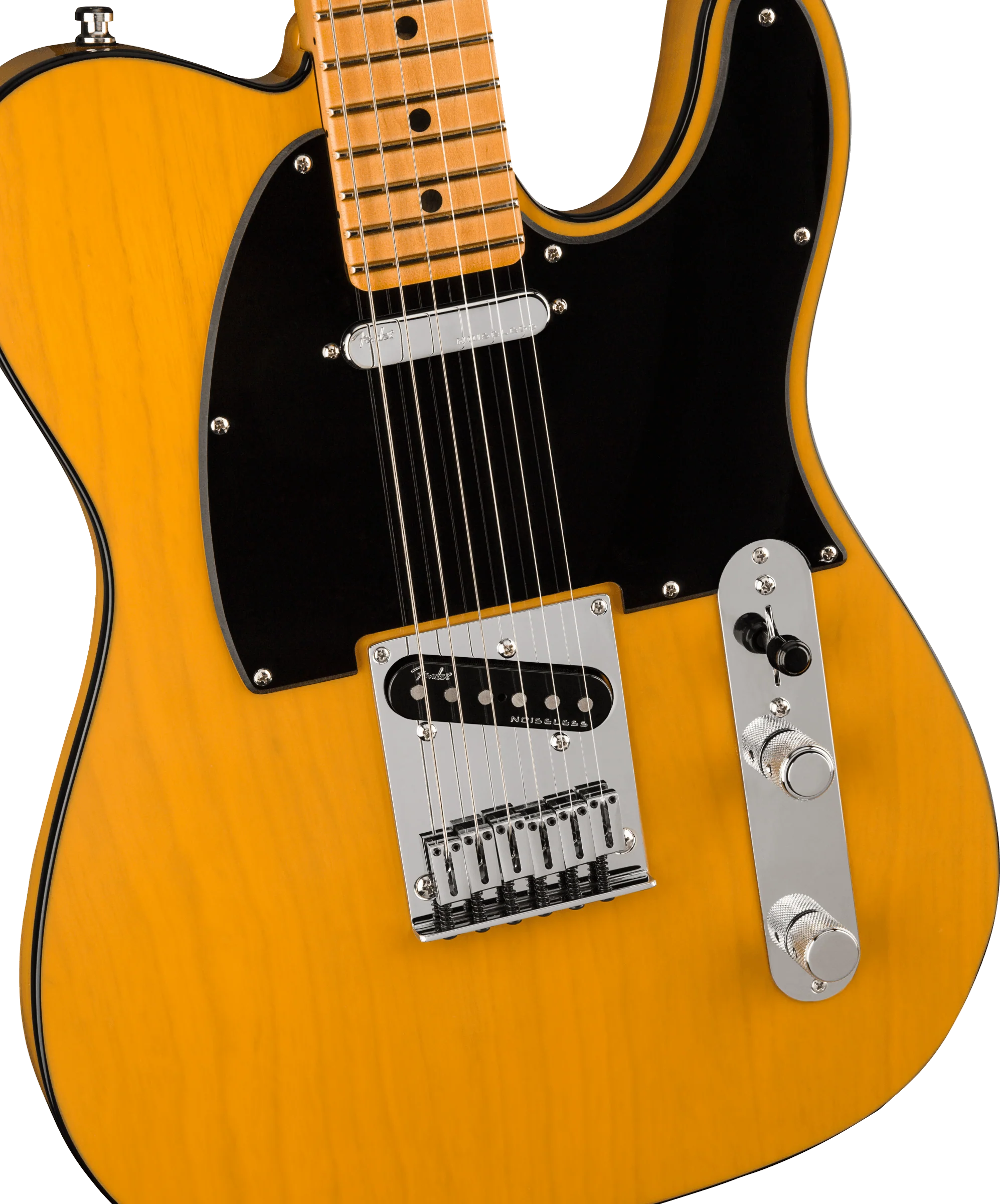 Fender American Ultra Telecaster Maple Fingerboard Butterscotch Blonde Electric Guitar With Case - Image 3