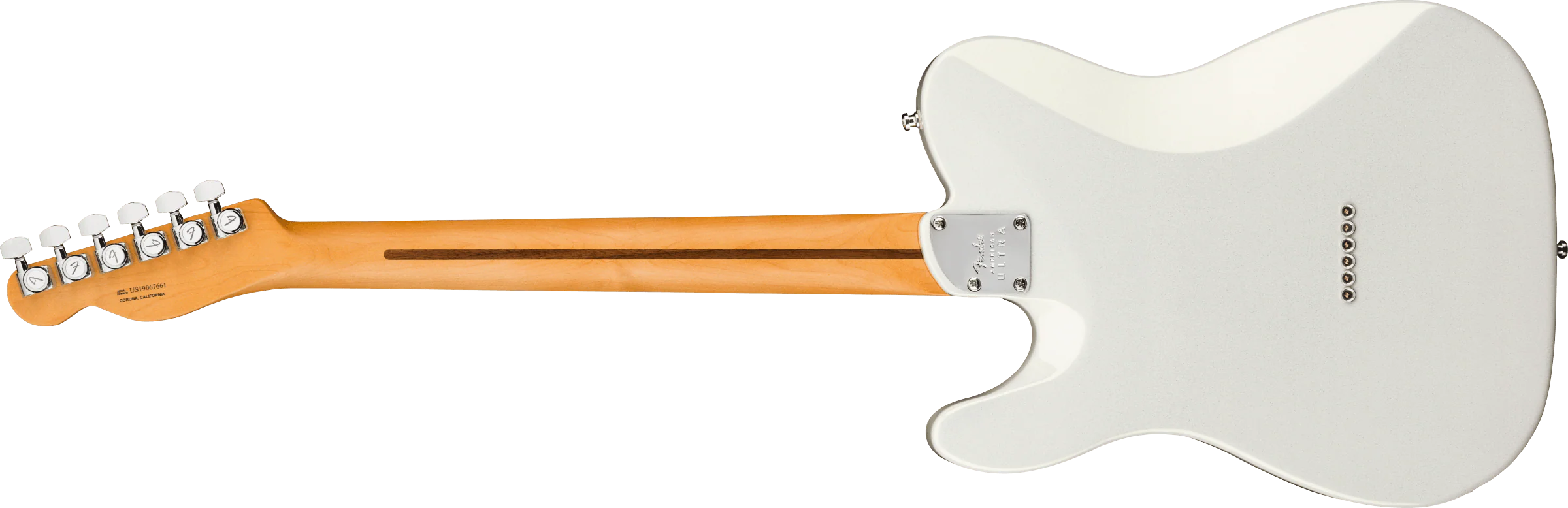 Fender American Ultra Telecaster Rosewood Fingerboard Arctic Pearl - Image 5