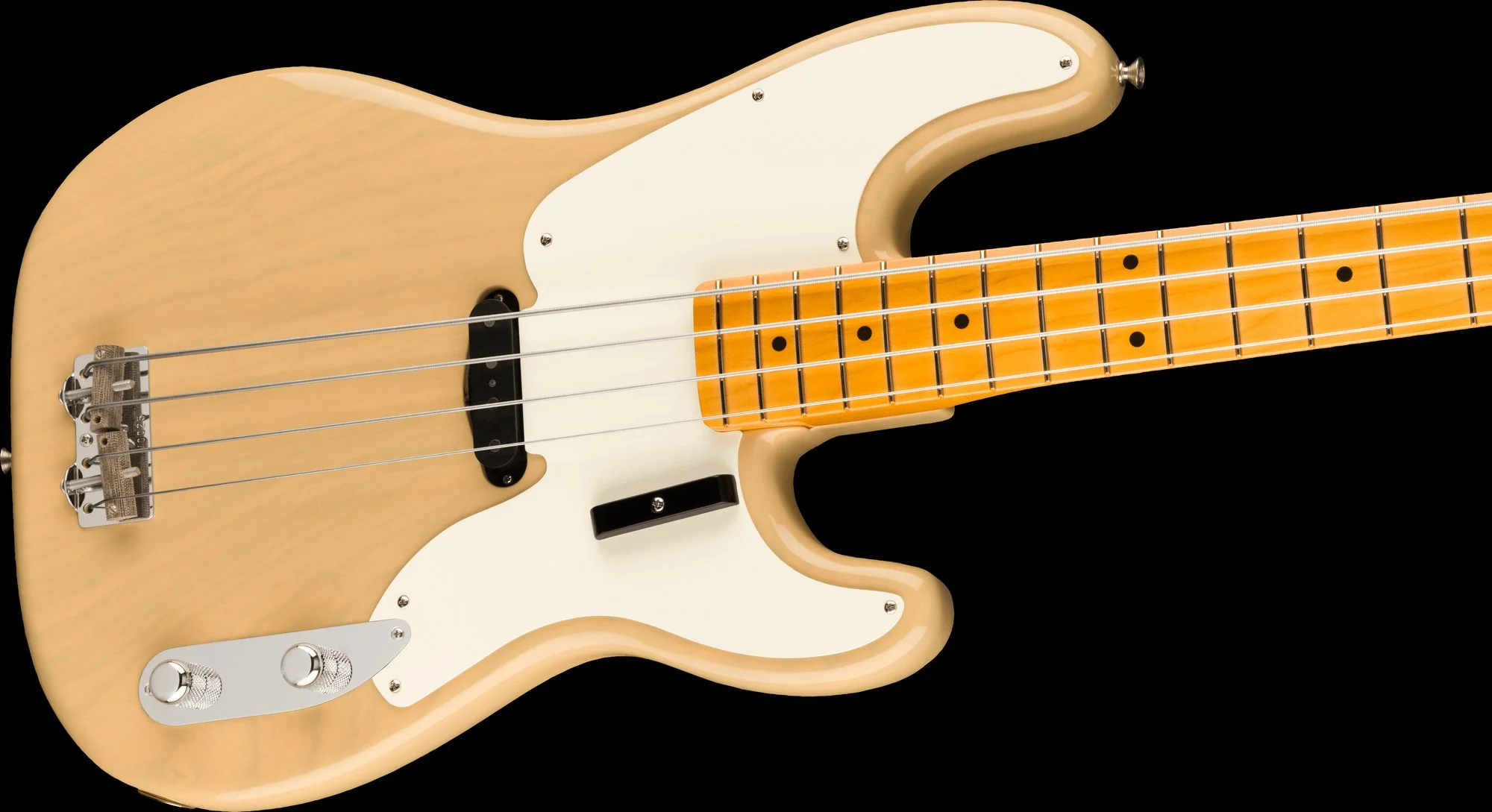 Fender American Vintage II 1954 Precision Bass Vintage Blonde Bass With Case - Image 4