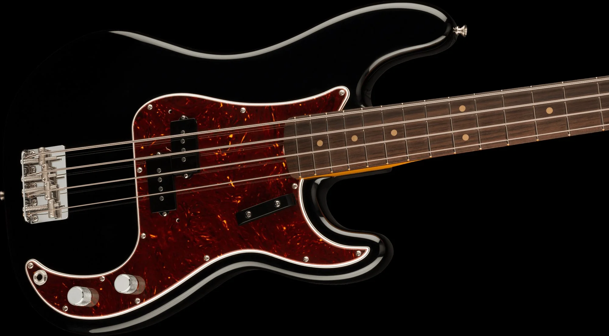 Fender American Vintage II 1960 Precision Bass Black With Case - Serial # V2330564 Demo - Image 4
