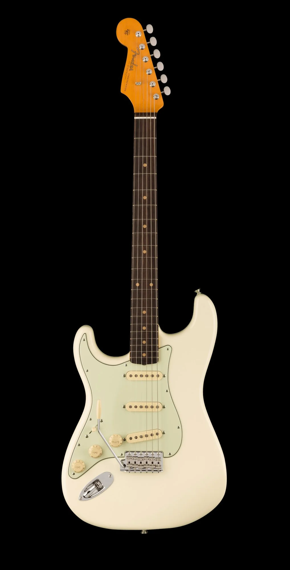 Fender American Vintage II 1961 Stratocaster Left-Hand Olympic White With Case - Image 2