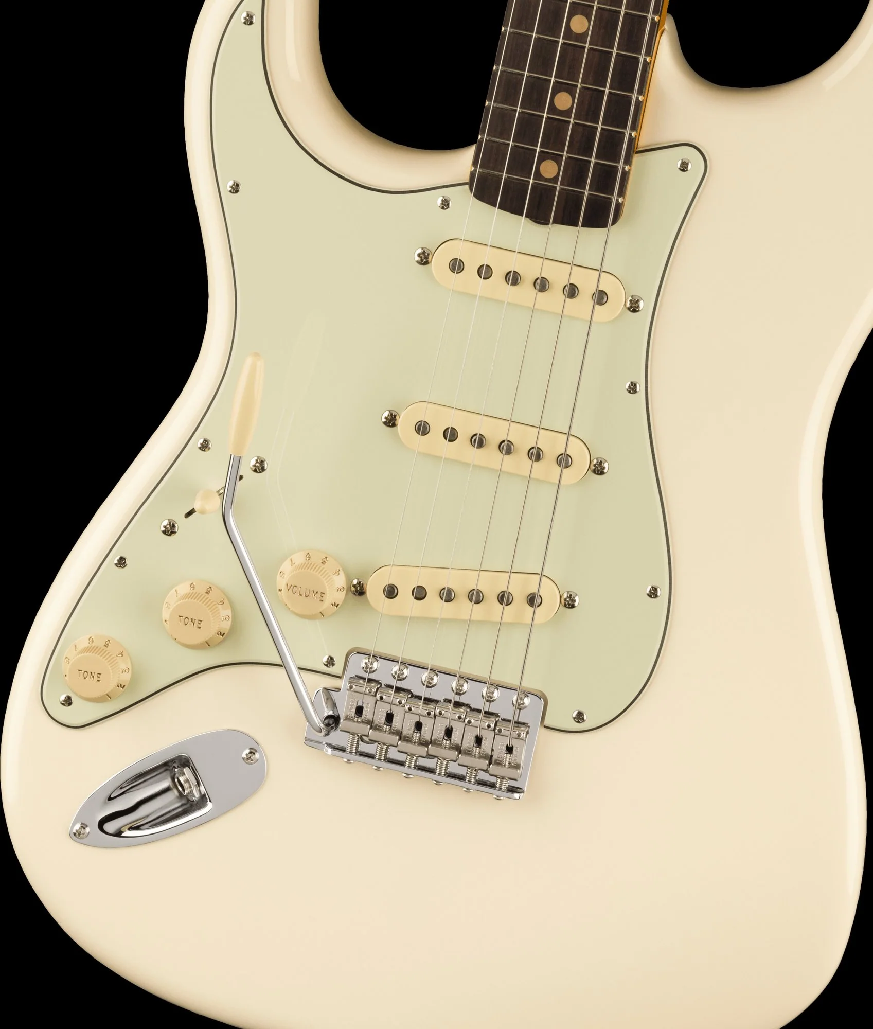 Fender American Vintage II 1961 Stratocaster Left-Hand Olympic White With Case - Image 3