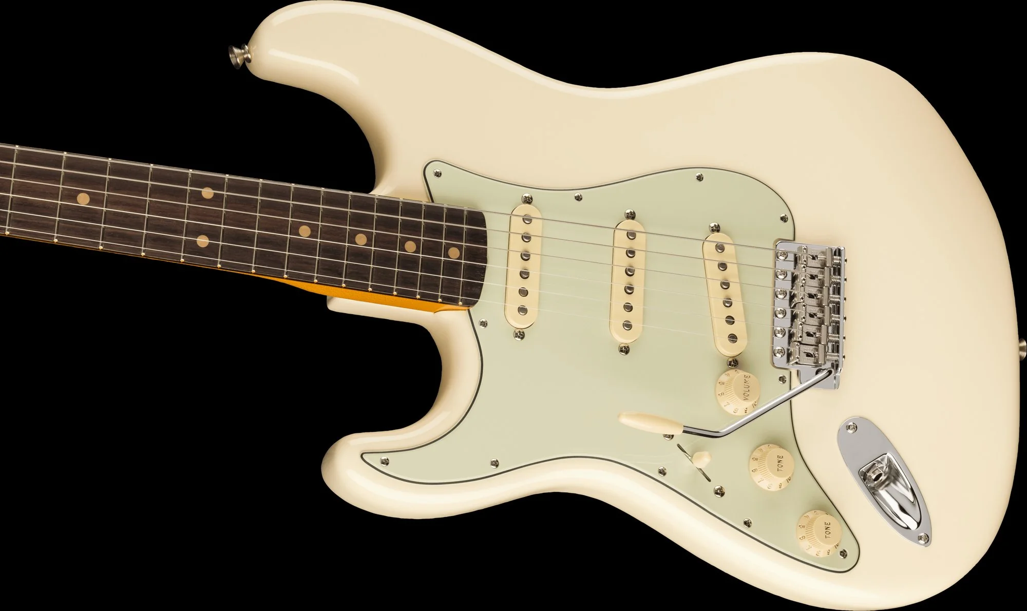Fender American Vintage II 1961 Stratocaster Left-Hand Olympic White With Case - Image 4