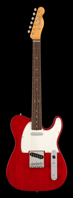 Fender American Vintage II 1963 Telecaster Rosewood Fingerboard Crimson Red Transparent Electric Guitar With Case - Image 2