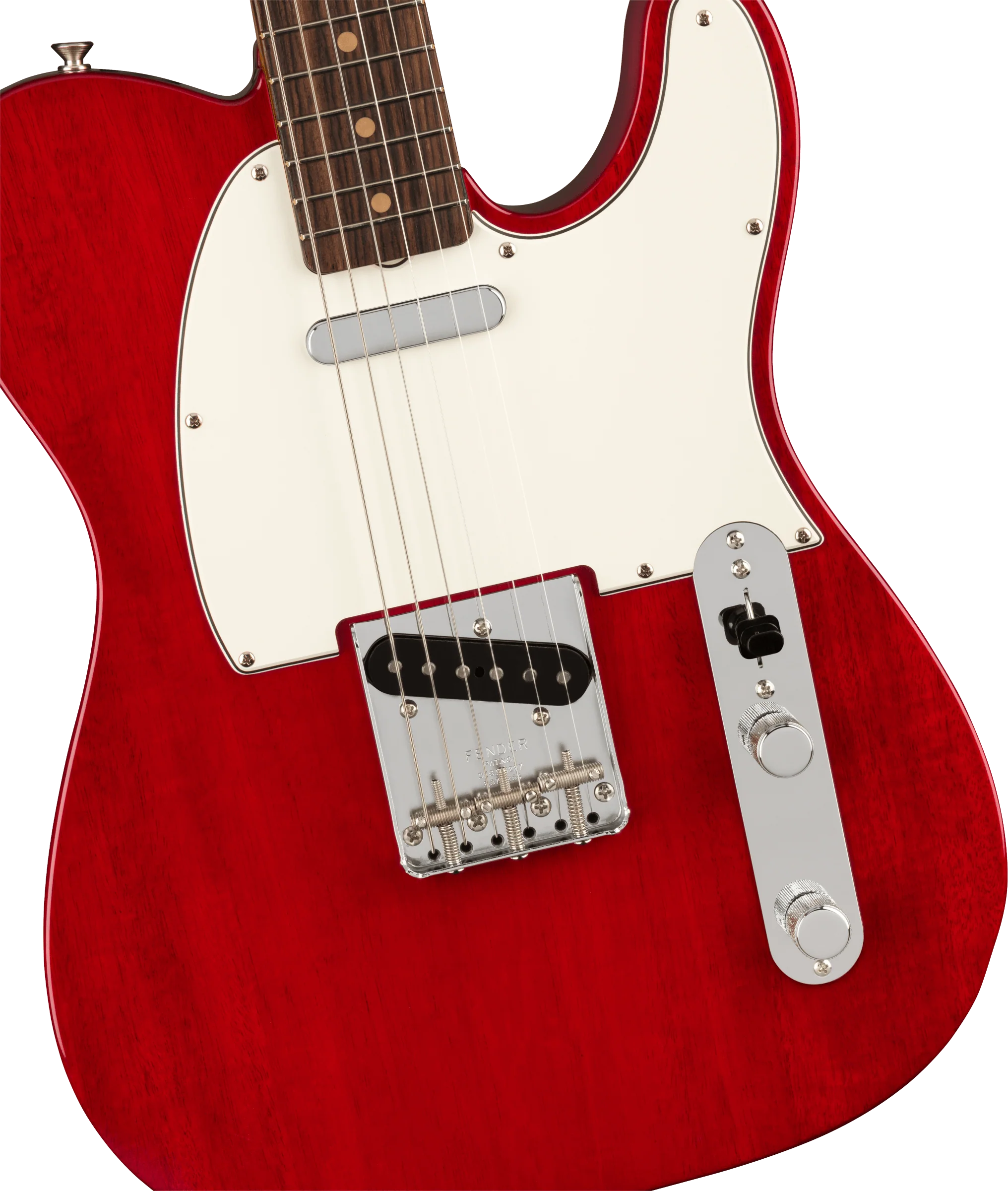 Fender American Vintage II 1963 Telecaster Rosewood Fingerboard Crimson Red Transparent Electric Guitar With Case - Image 3