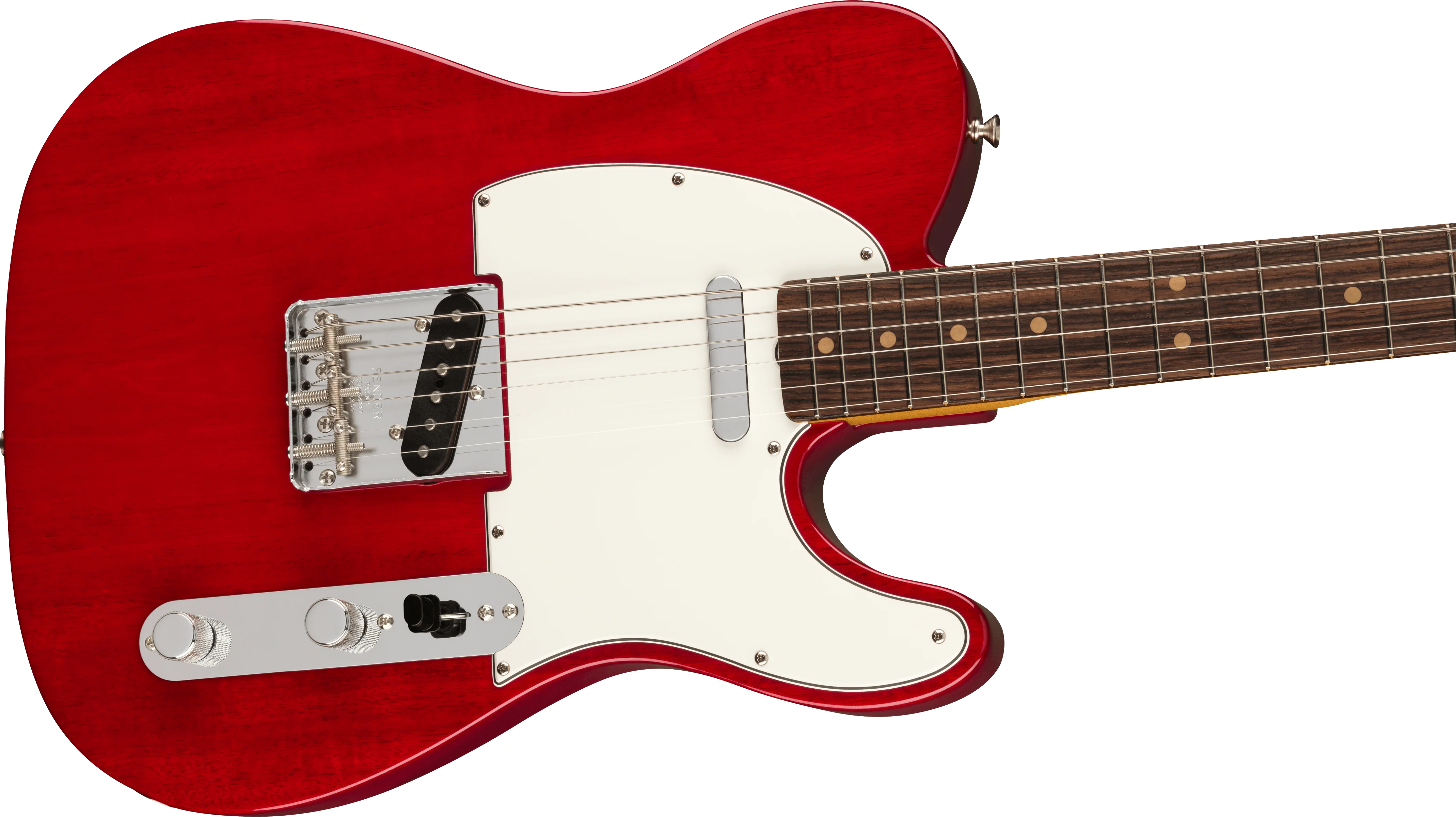 Fender American Vintage II 1963 Telecaster Rosewood Fingerboard Crimson Red Transparent Electric Guitar With Case - Image 4