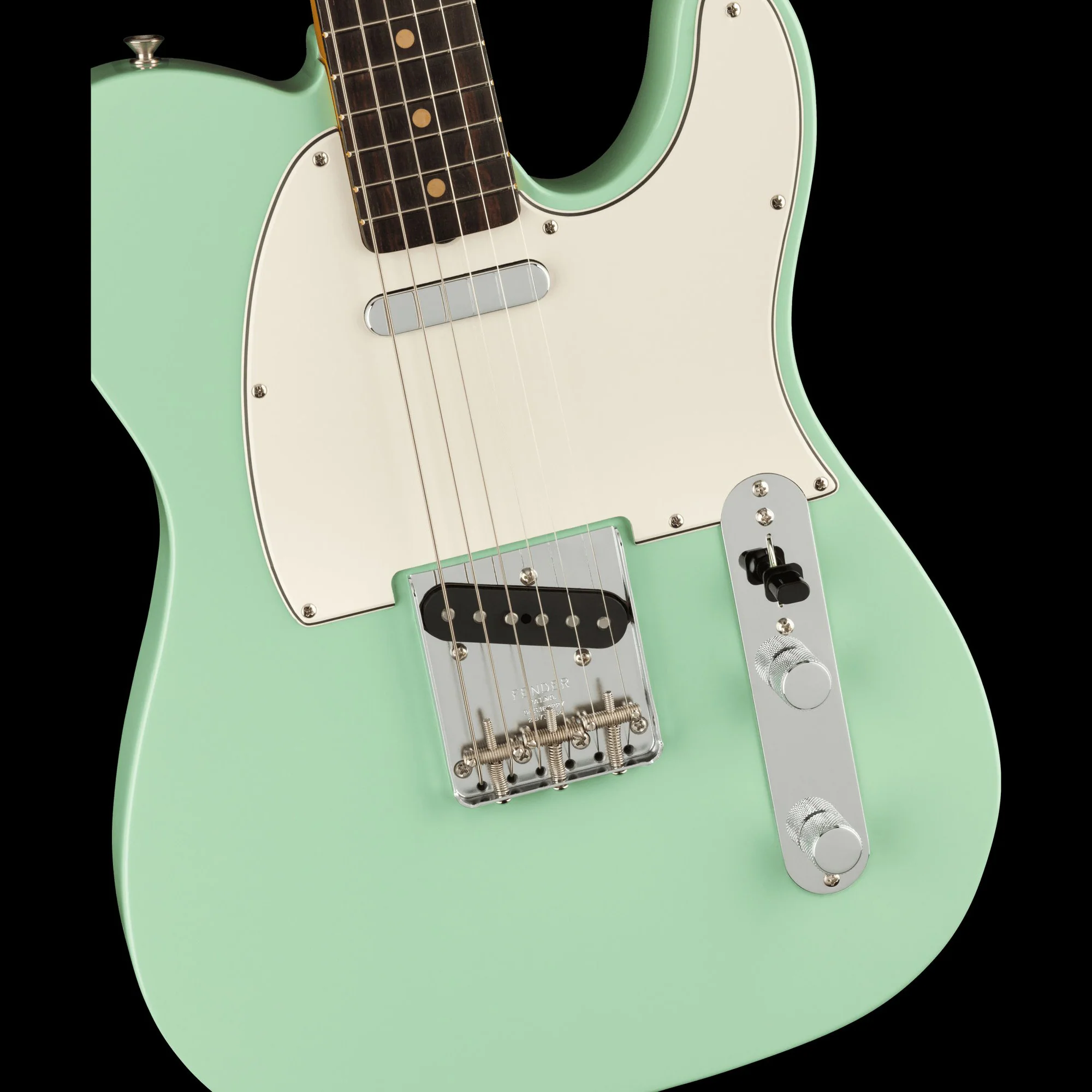 Fender American Vintage II 1963 Tele Rosewood Board Surf Green Guitar With Case - Image 3