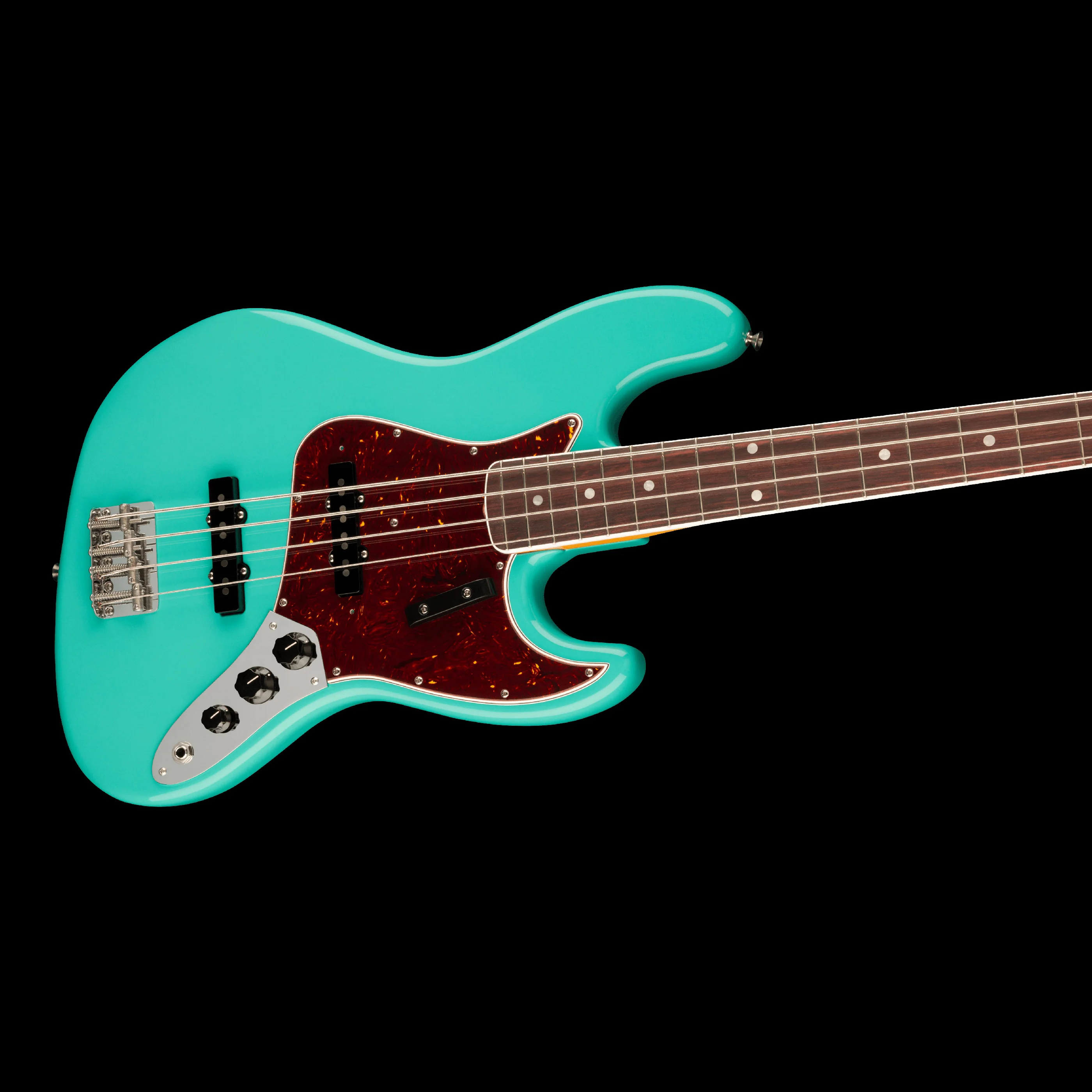 Fender American Vintage II 1966 Jazz Bass Sea Foam Green With Case - Image 3