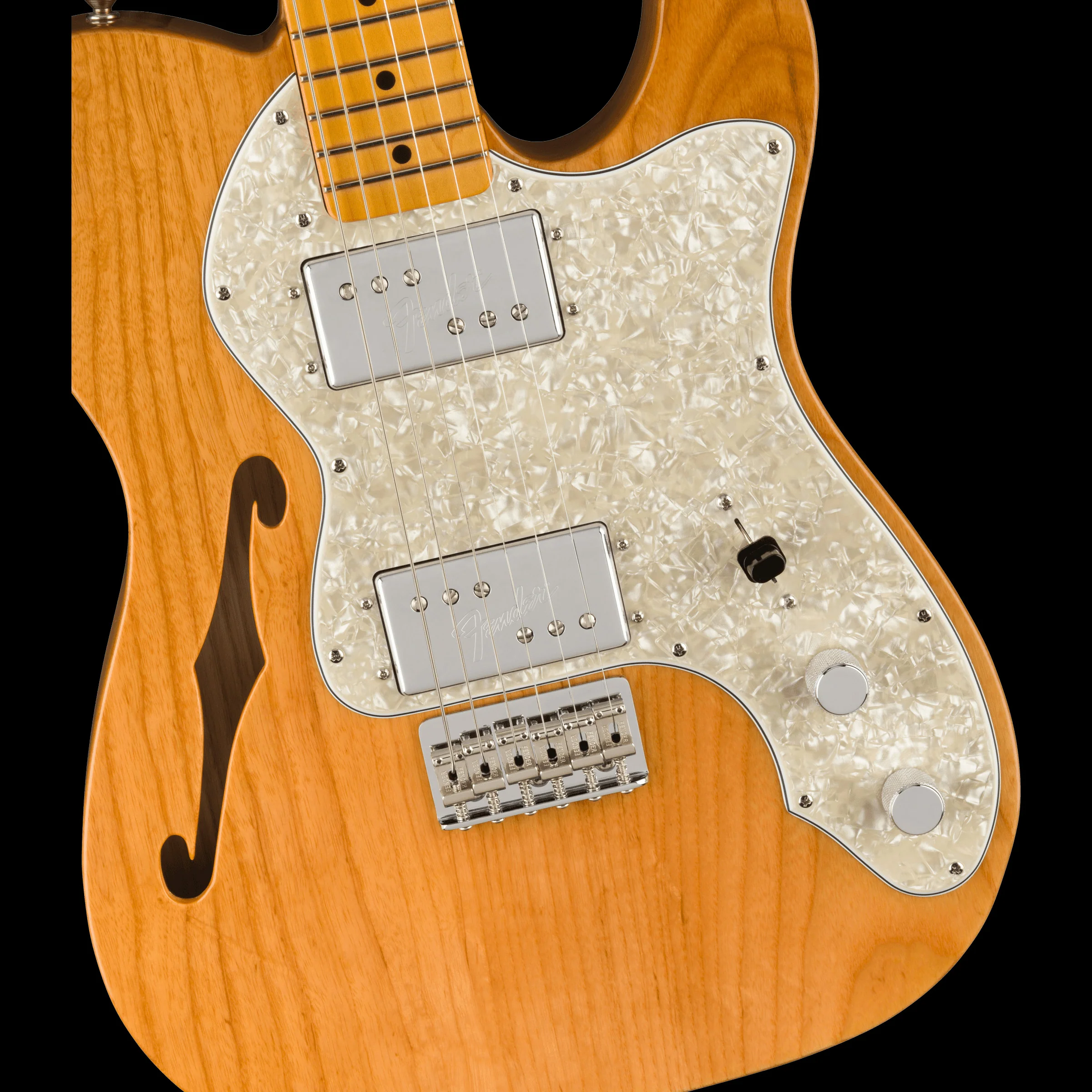 Fender American Vintage II 1972 Tele Thinline Maple Board Aged Natural With Case - Image 3