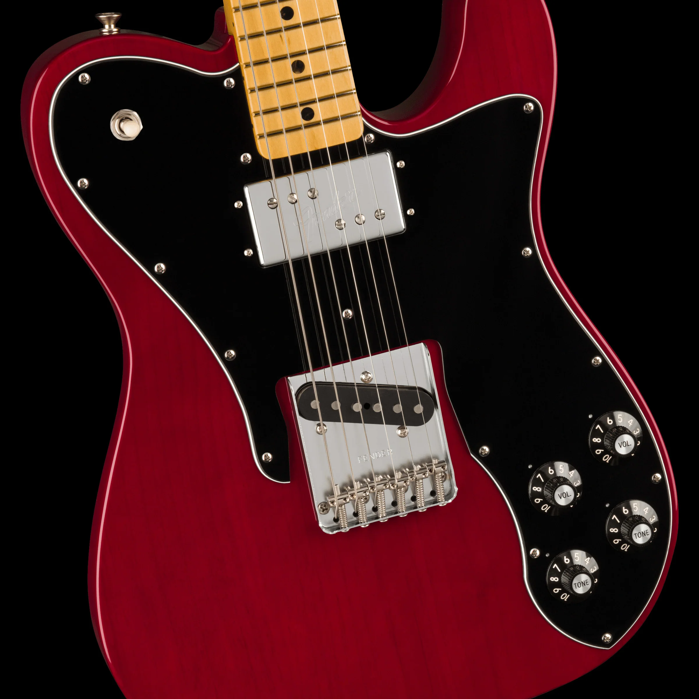 Fender American Vintage II 1977 Telecaster Custom Wine Electric Guitar With Case - Image 3