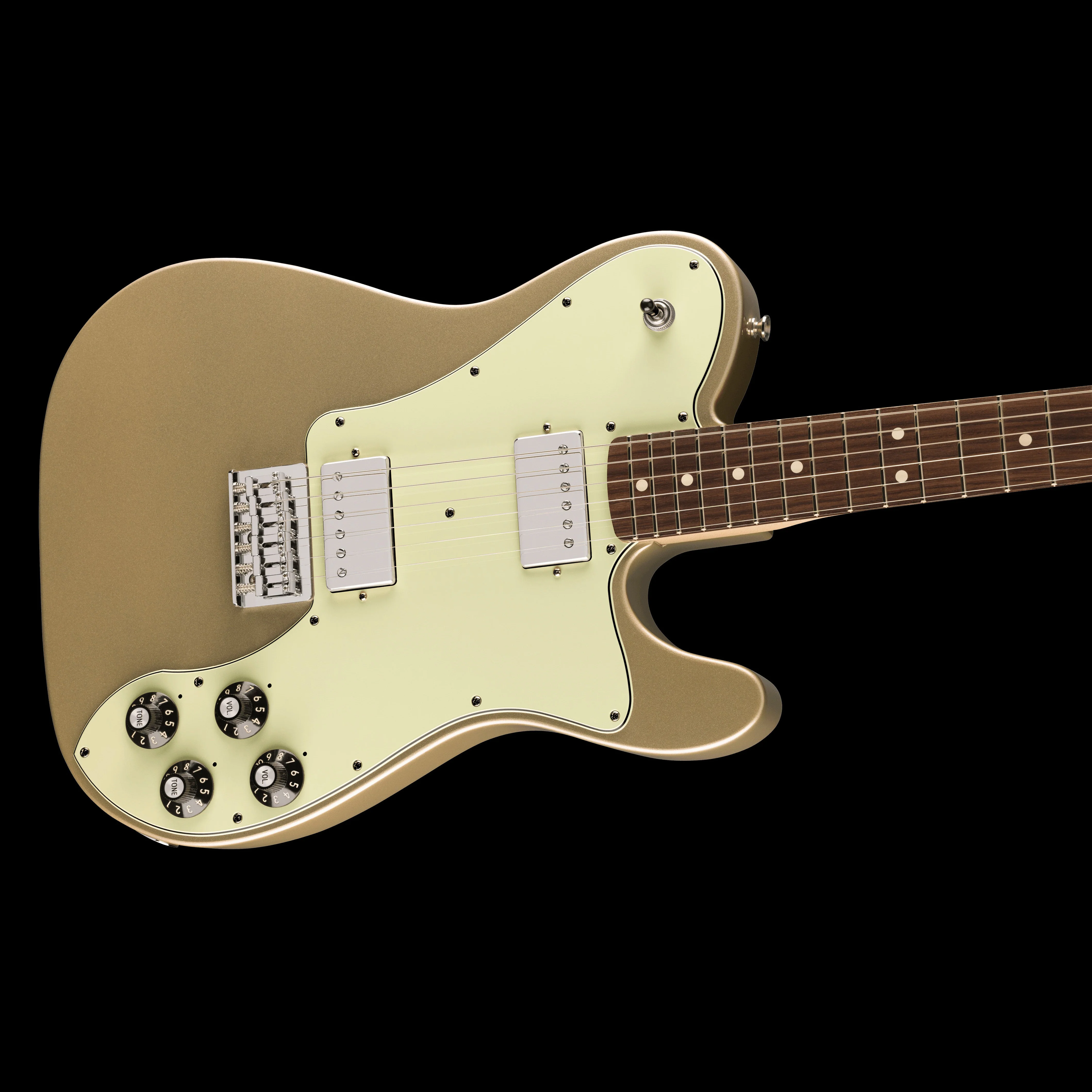 Fender Artist Series Chris Shiflett Telecaster Deluxe Shoreline Gold with Case Demo - Image 3