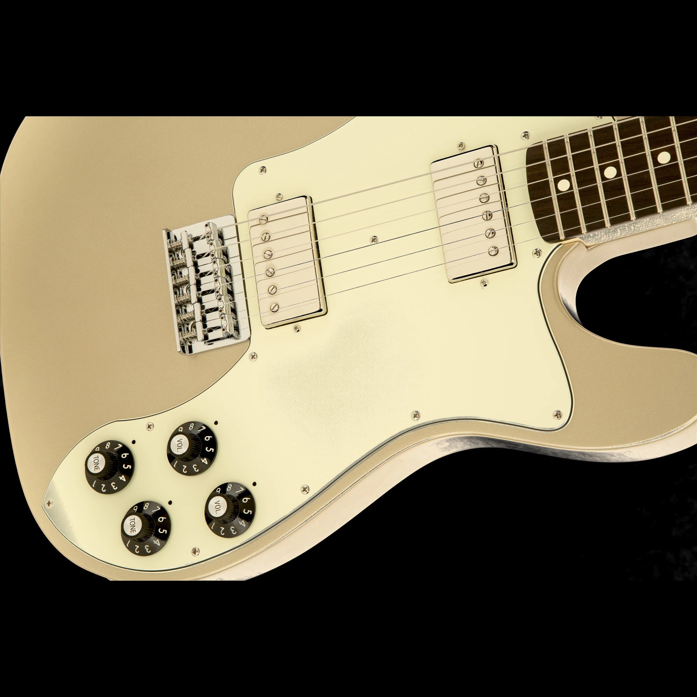 Fender Artist Series Chris Shiflett Telecaster Deluxe Shoreline Gold with Case Demo - Image 4