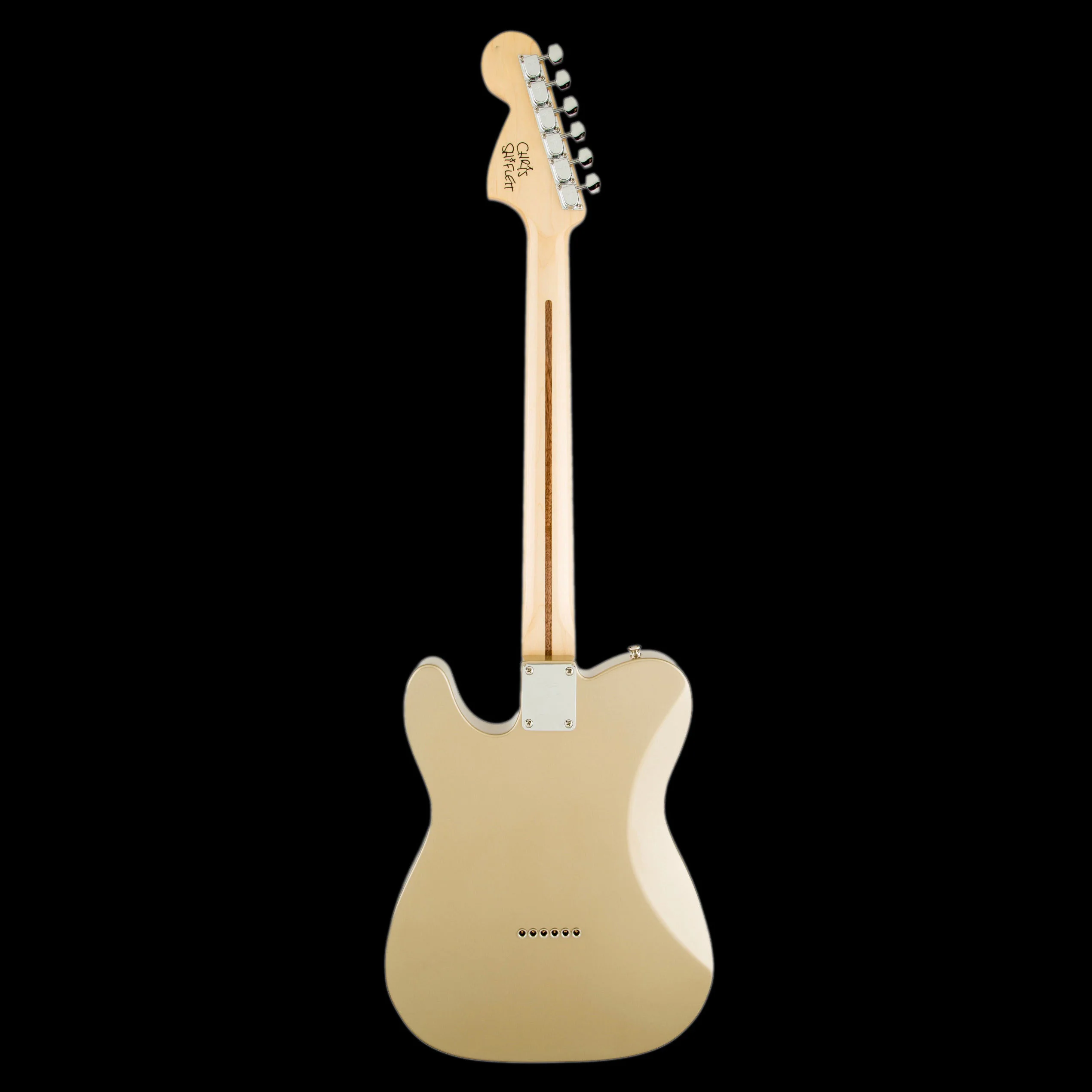 Fender Artist Series Chris Shiflett Telecaster Deluxe Shoreline Gold with Case Demo - Image 5