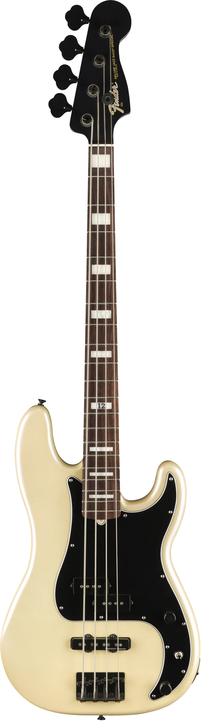 Fender Artist Series Duff McKagan Deluxe Precision Bass Rosewood Fingerboard White Pearl - Image 2