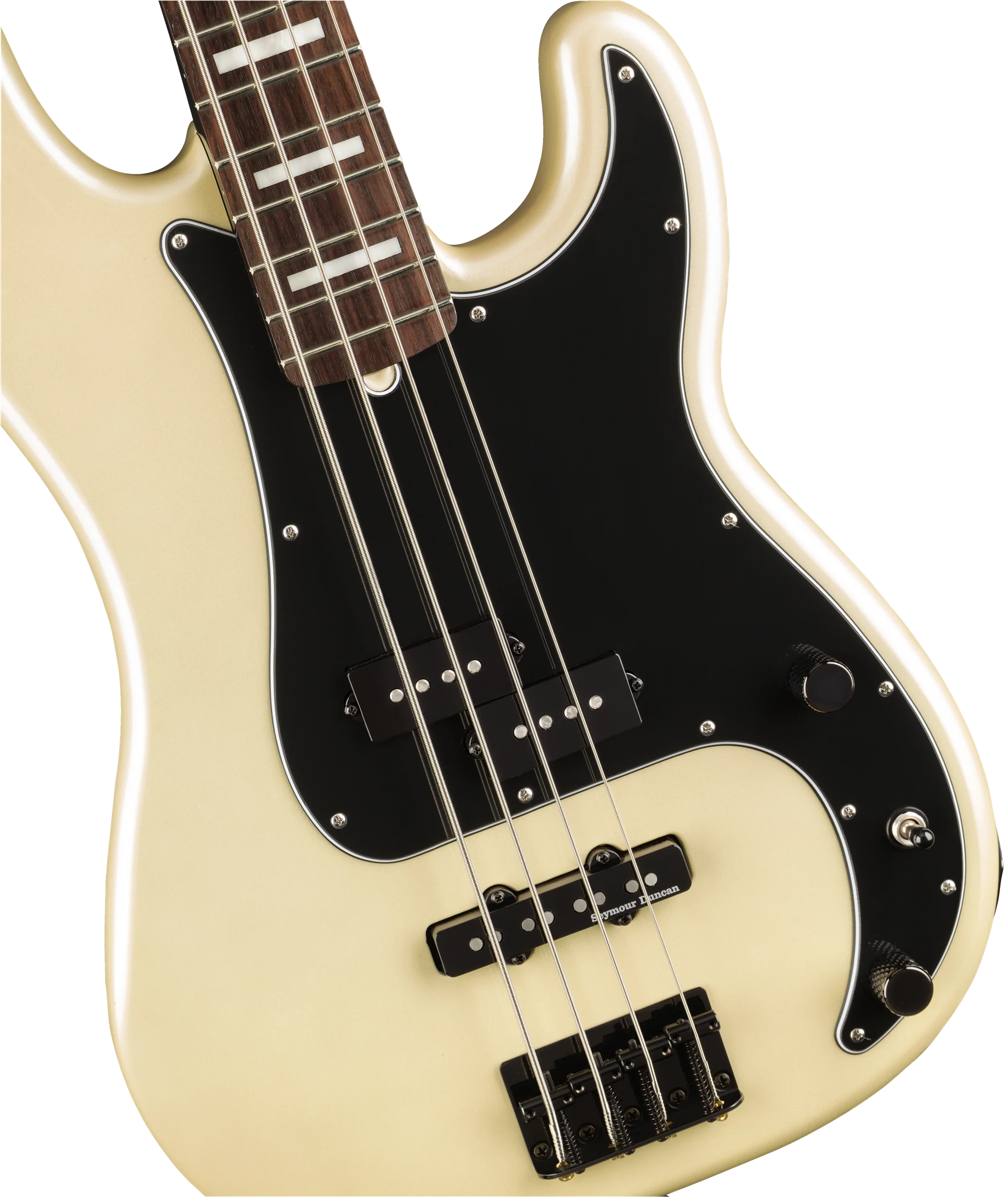 Fender Artist Series Duff McKagan Deluxe Precision Bass Rosewood Fingerboard White Pearl - Image 3