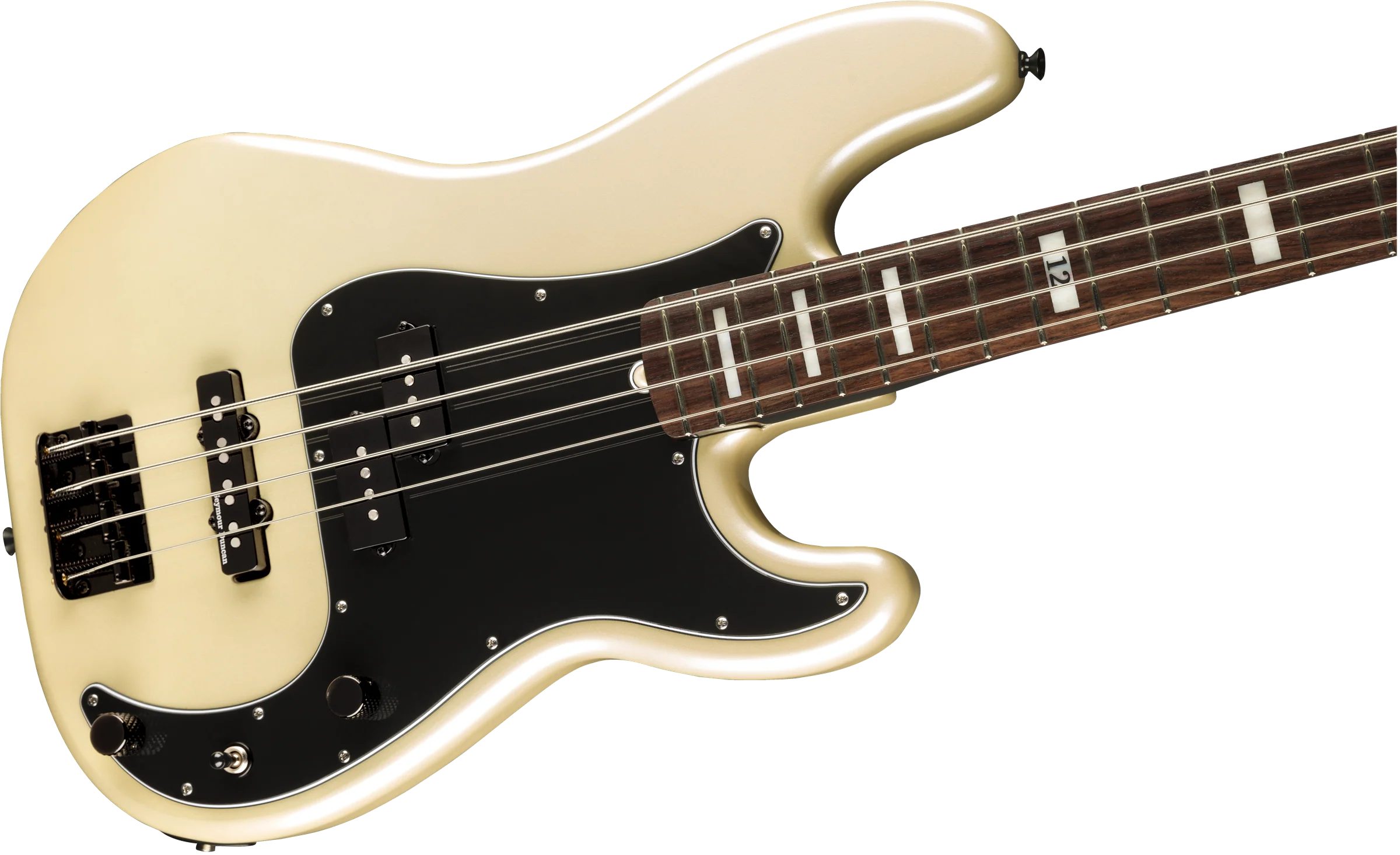Fender Artist Series Duff McKagan Deluxe Precision Bass Rosewood Fingerboard White Pearl - Image 4
