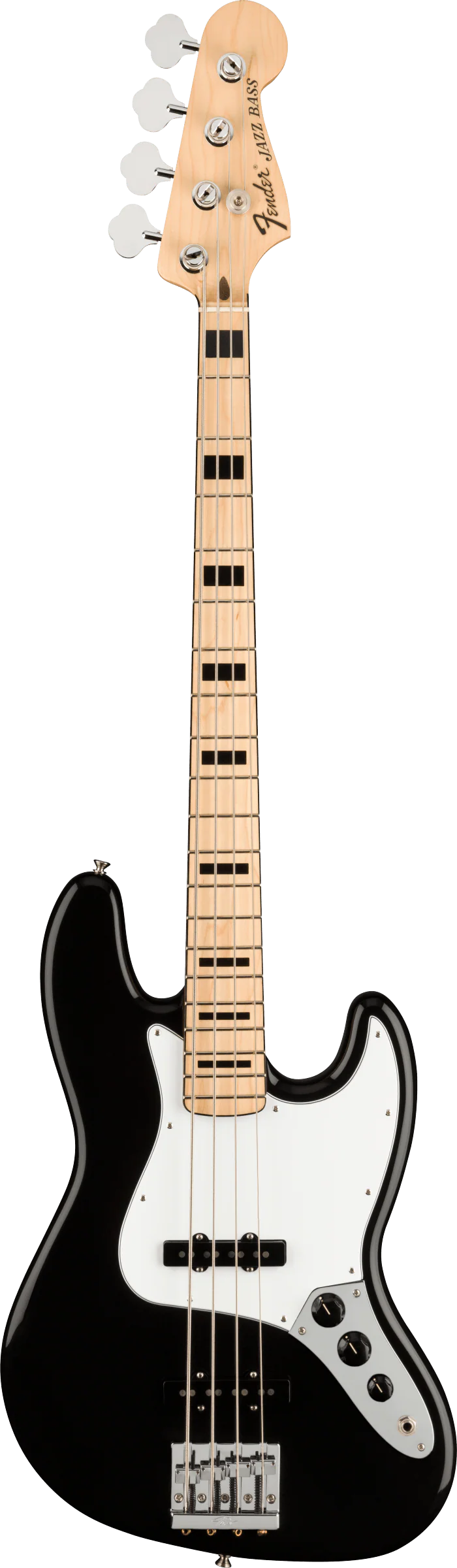 Fender Artist Series Geddy Lee Jazz Bass Maple Fingerboard Black with Gig Bag - Image 2