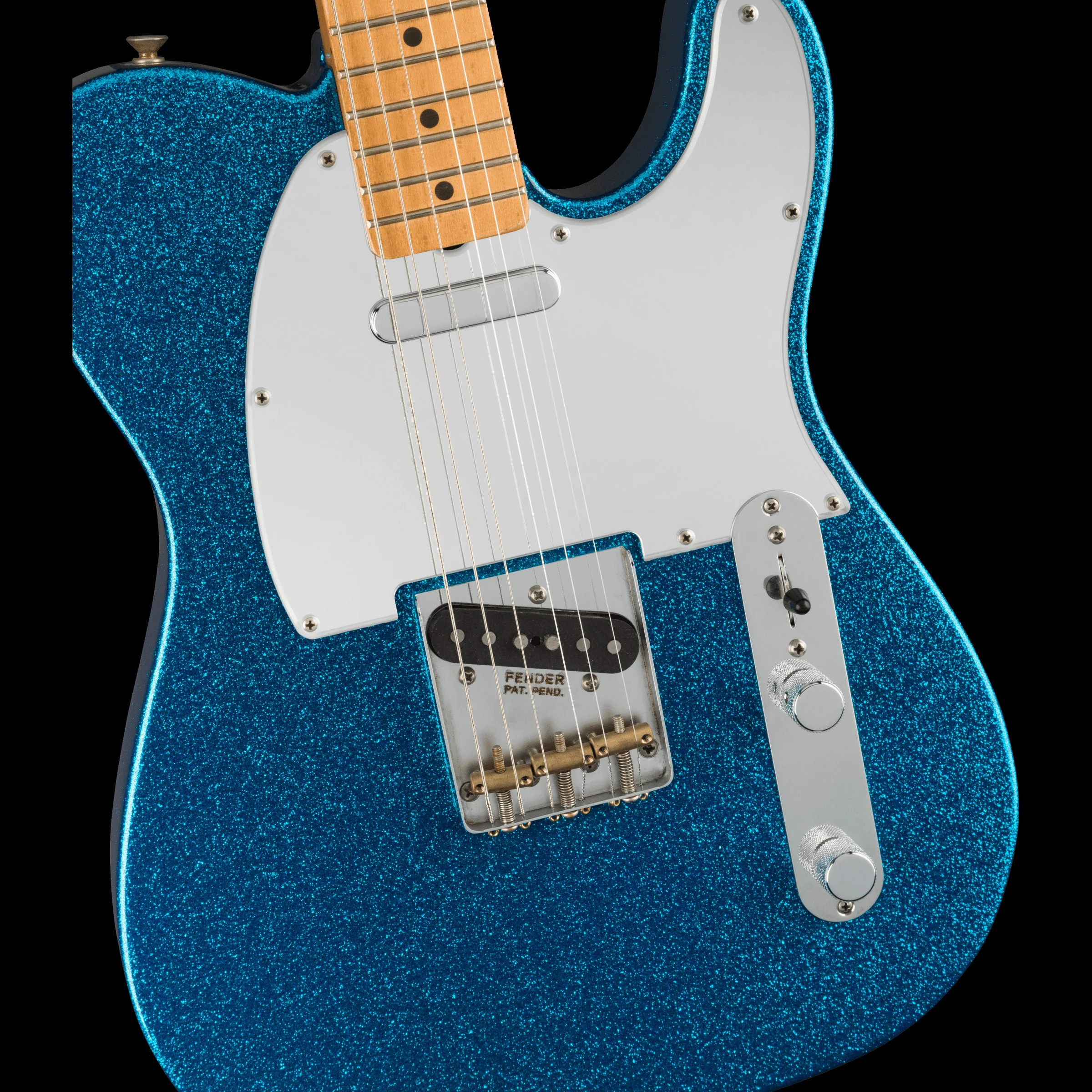 Fender Artist Series J Mascis Tele Bottle Rocket Blue Flake With Gig Bag Demo - Image 3
