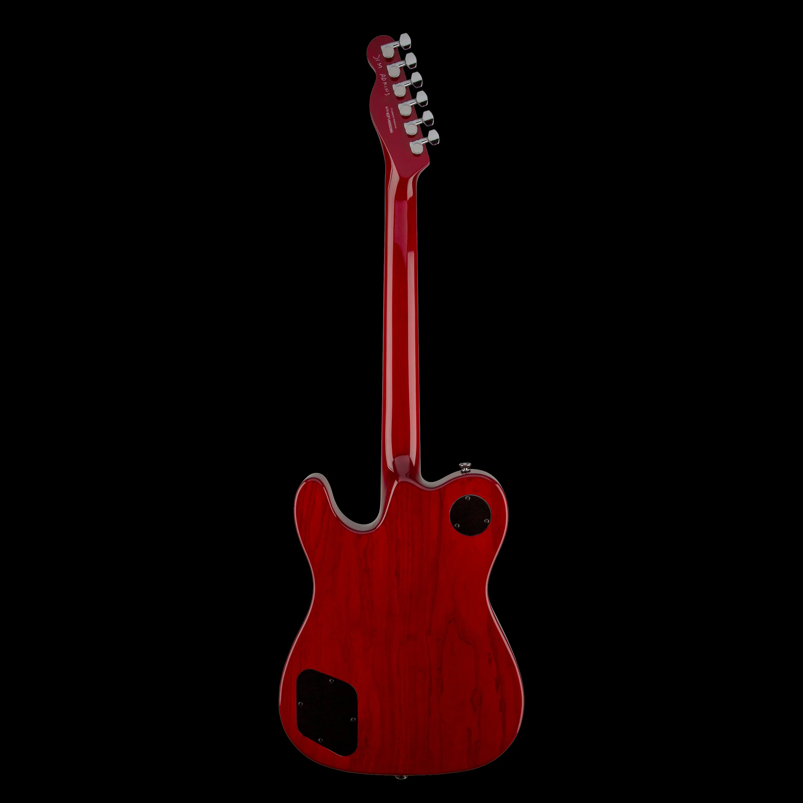 Fender Artist Series Jim Adkins JA-90 Telecaster Thinline Crimson Red Transparent Electric Guitar - Image 6