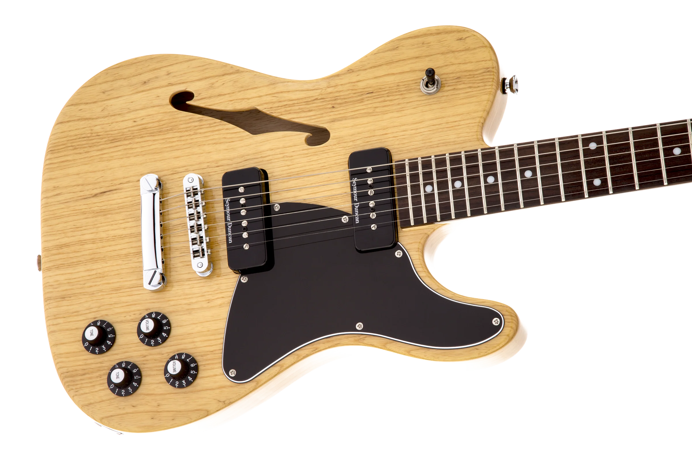 Fender Artist Series Jim Adkins JA-90 Telecaster Thinline Natural Electric Guitar - Image 4
