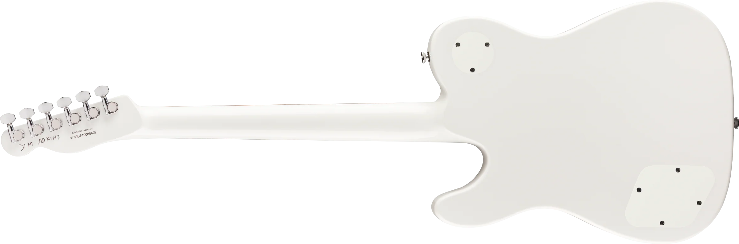 Fender Artist Series Jim Adkins JA-90 Telecaster Thinline Laurel Fingerboard White Electric Guitar - Image 5