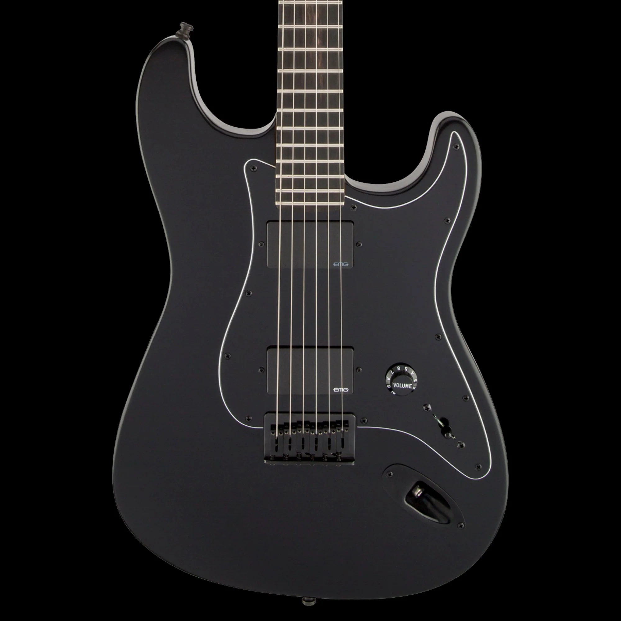 Fender Artist Series Jim Root Stratocaster Flat Black Guitar With Case - Demo