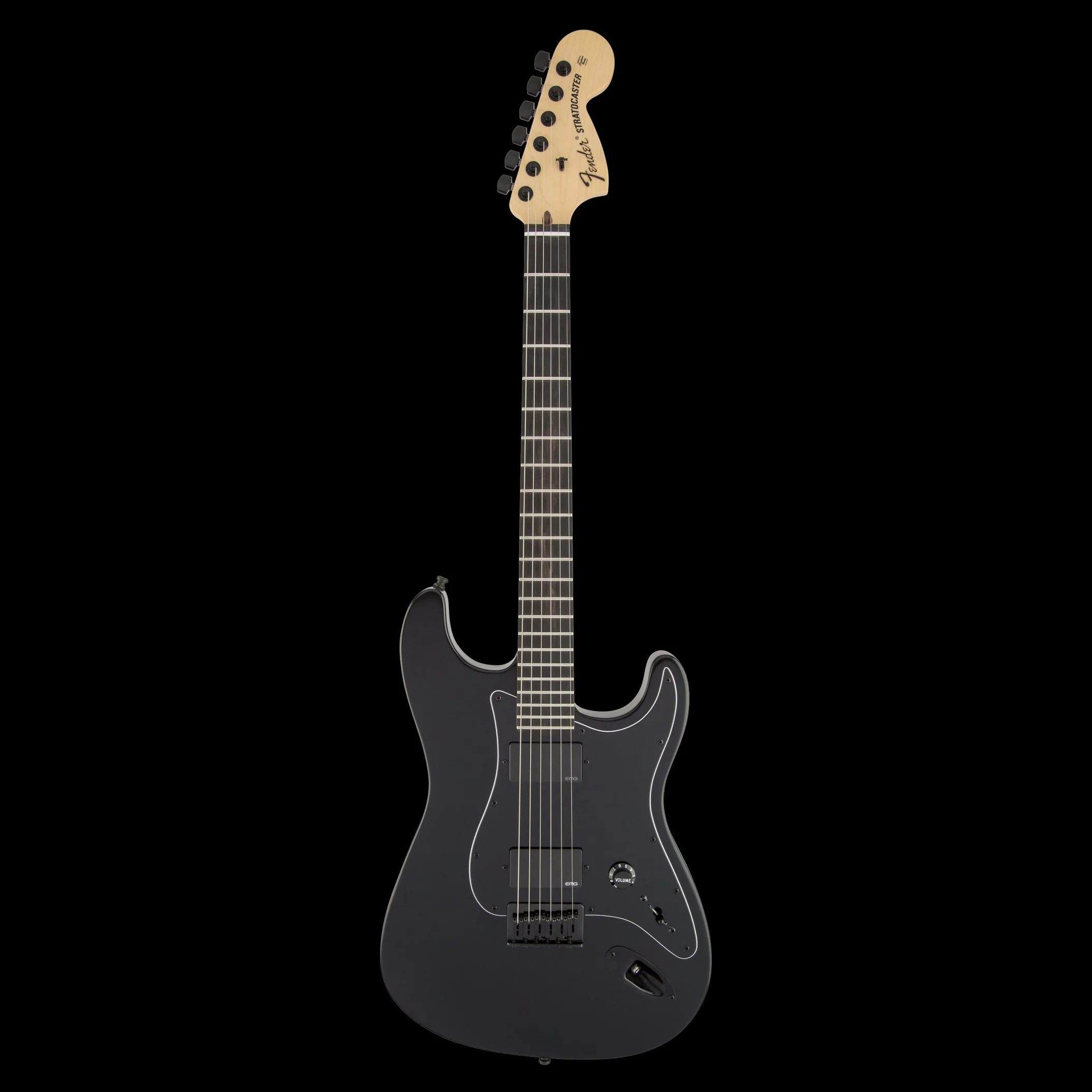 Fender Artist Series Jim Root Stratocaster Flat Black Guitar With Case - Demo - Image 2