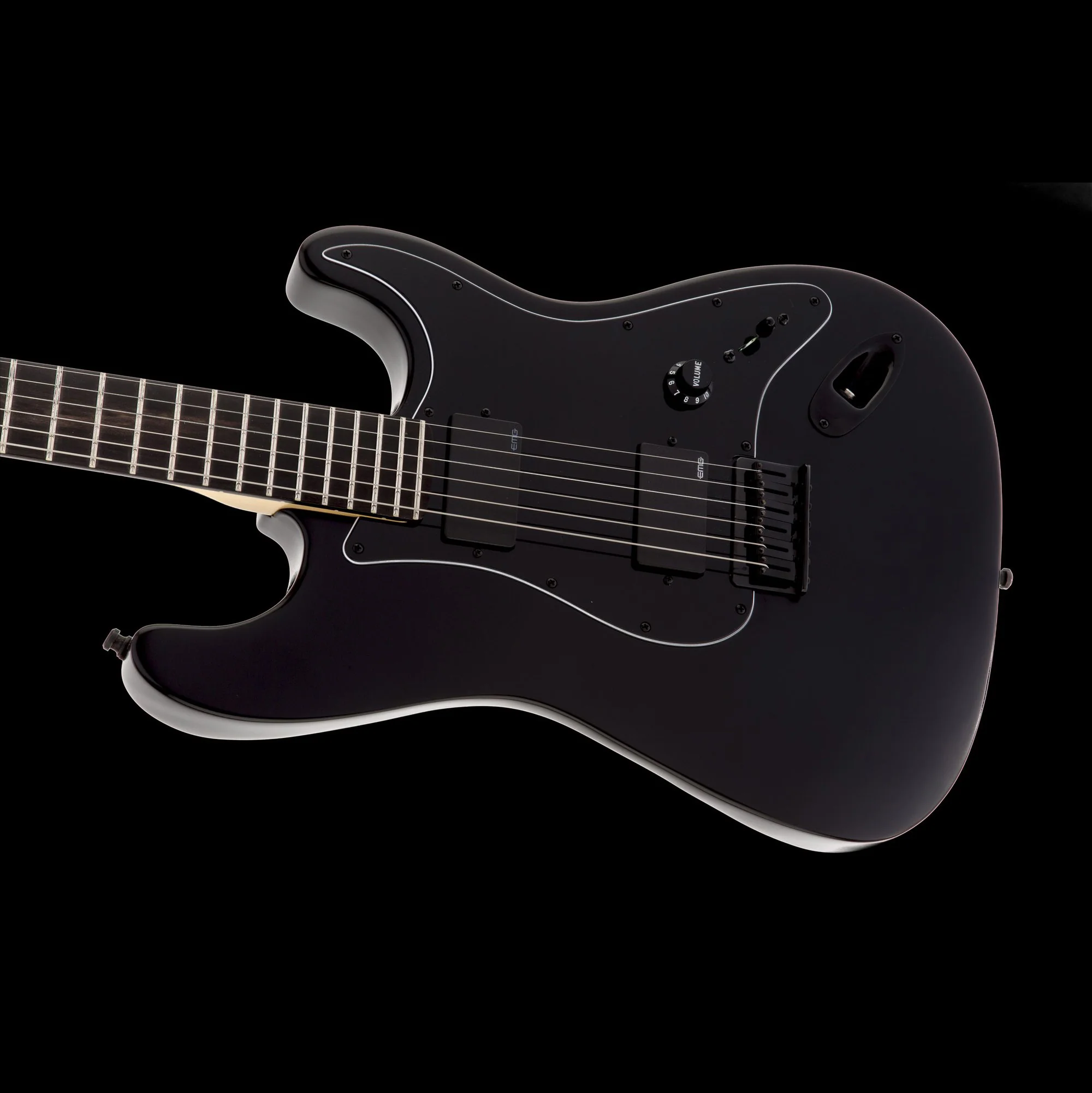 Fender Artist Series Jim Root Stratocaster Flat Black Guitar With Case - Demo - Image 5