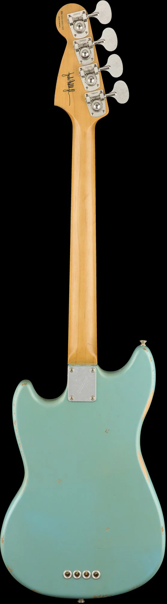 Fender Artist Series JMJ Road Worn Justin Meldal-Johnsen Mustang Bass Daphne Blue W/Bag - Image 5
