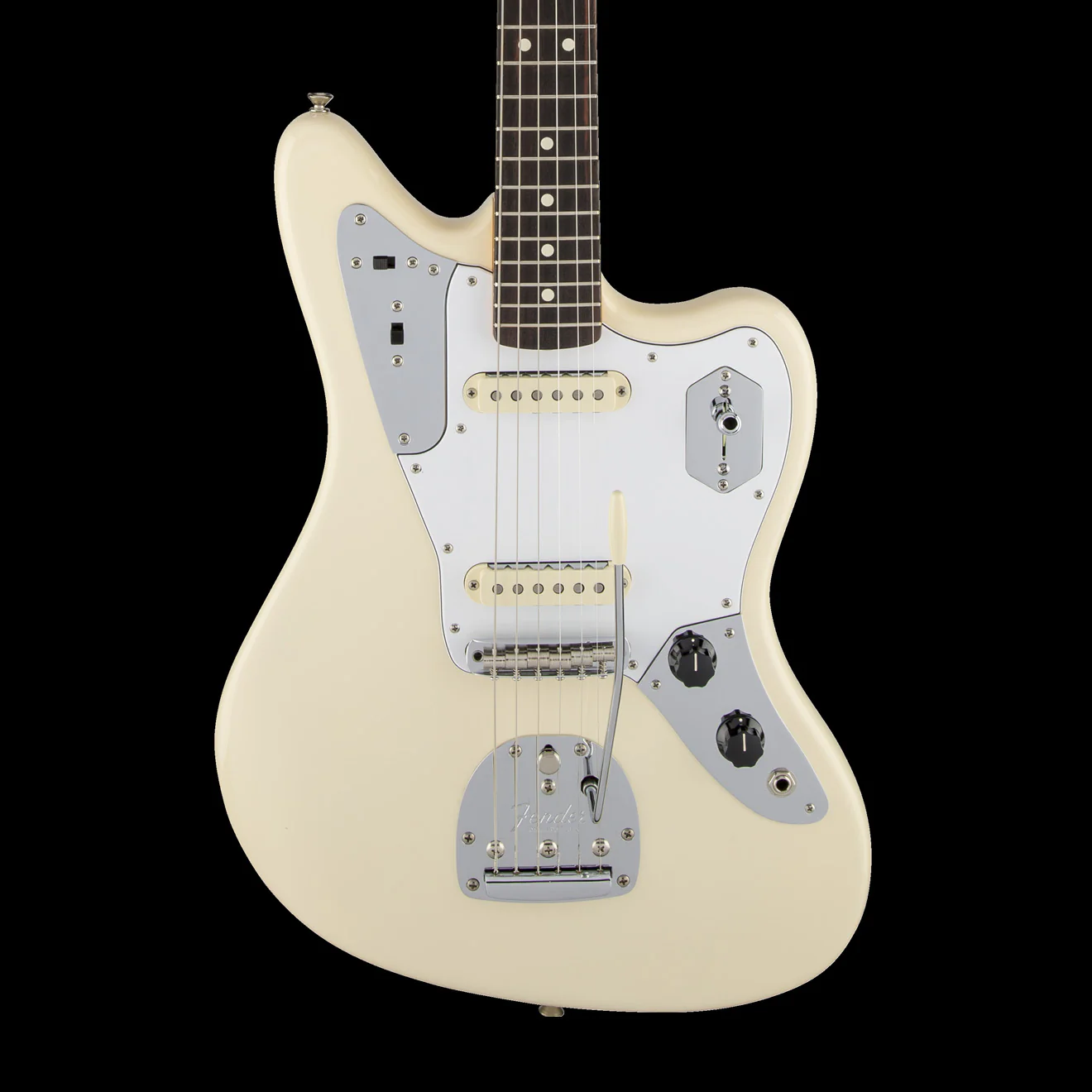 Fender Artist Series Johnny Marr Jaguar Olympic White Rosewood Fingerboard With Case