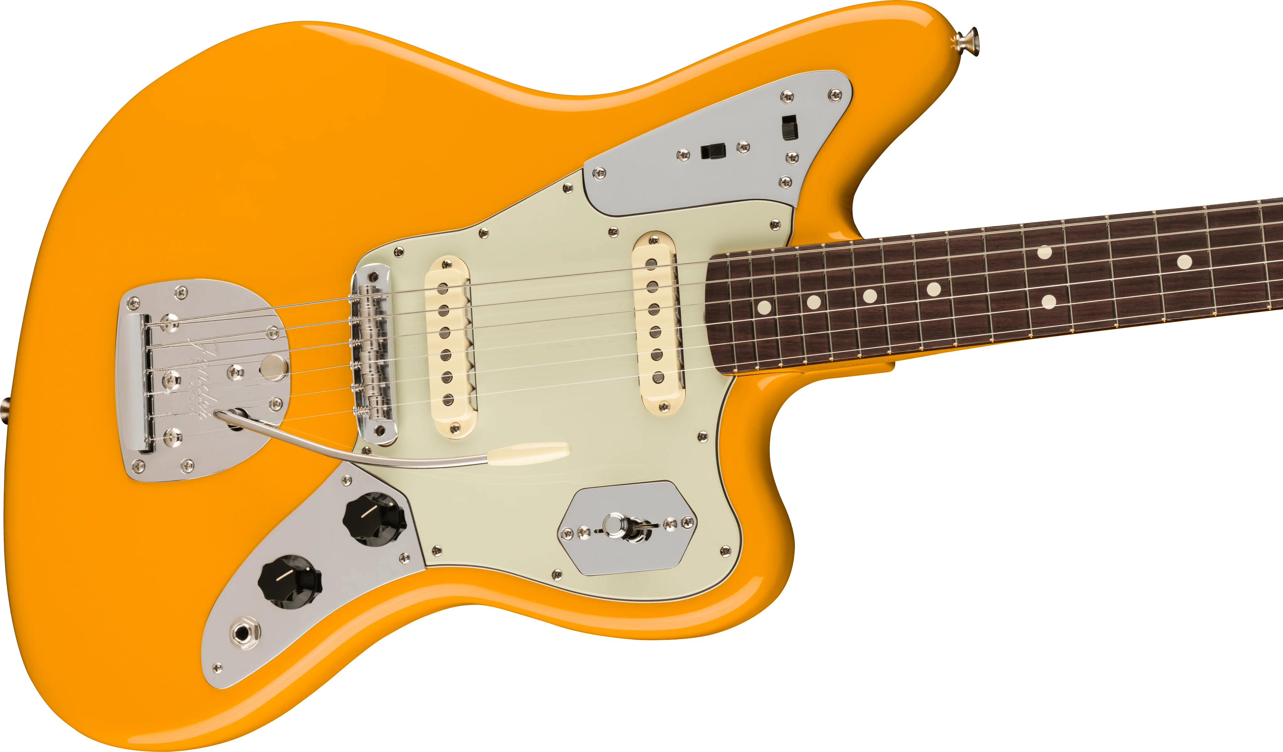 Fender Artist Series Johnny Marr Jaguar Rosewood Fingerboard Fever Dream Yellow Electric Guitar - Image 5