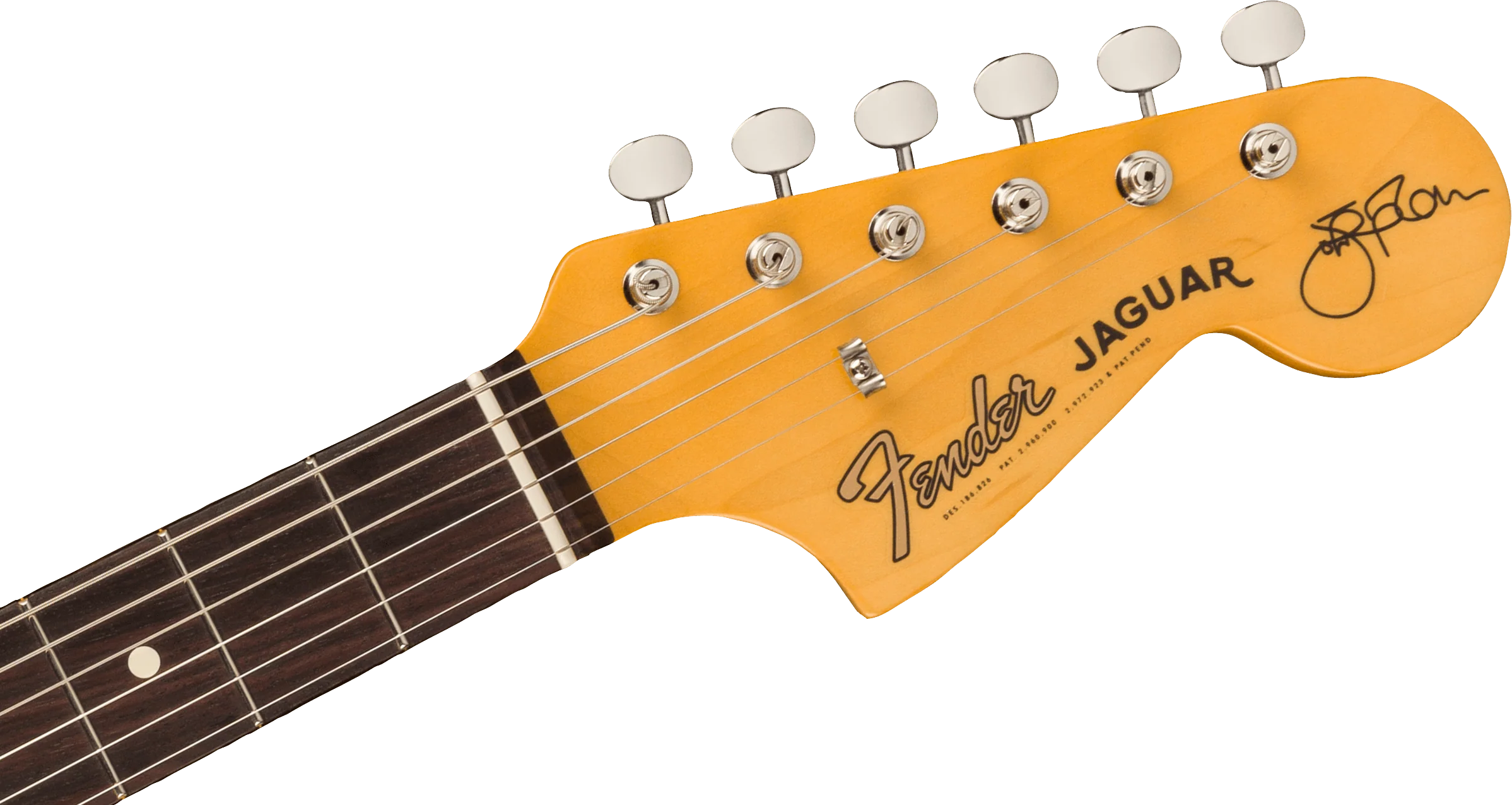 Fender Artist Series Johnny Marr Jaguar Rosewood Fingerboard Fever Dream Yellow Electric Guitar - Image 6