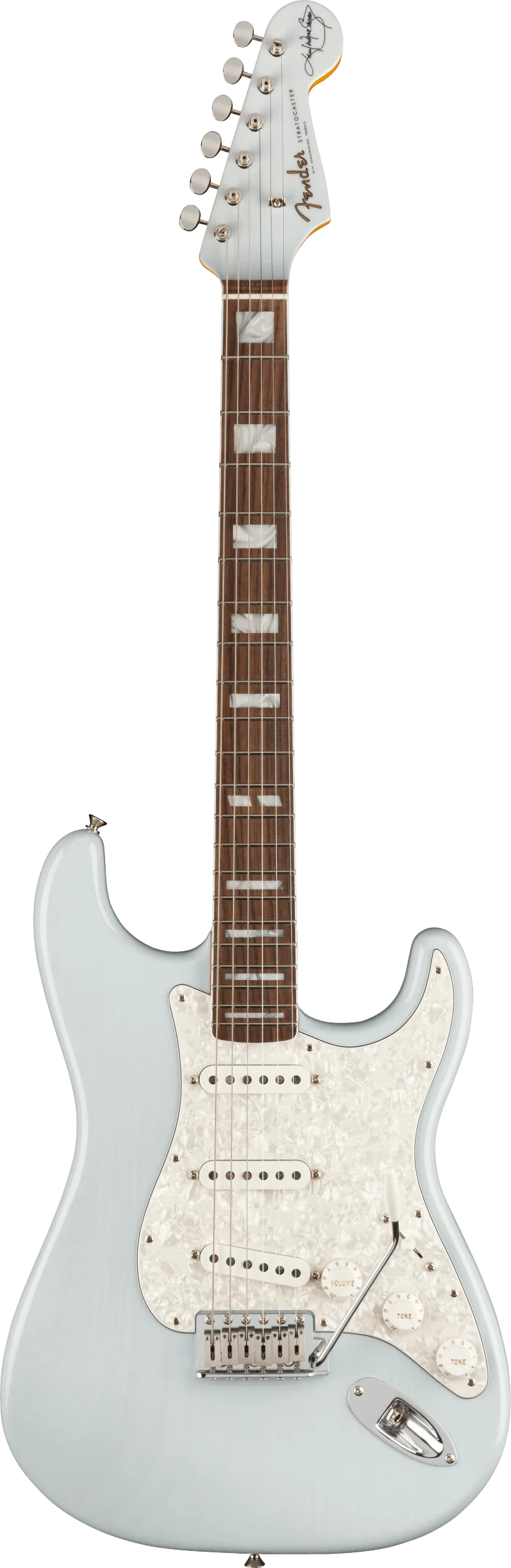 Fender Artist Series Kenny Wayne Shepherd Stratocaster Transparent Faded Sonic Blue - Image 2