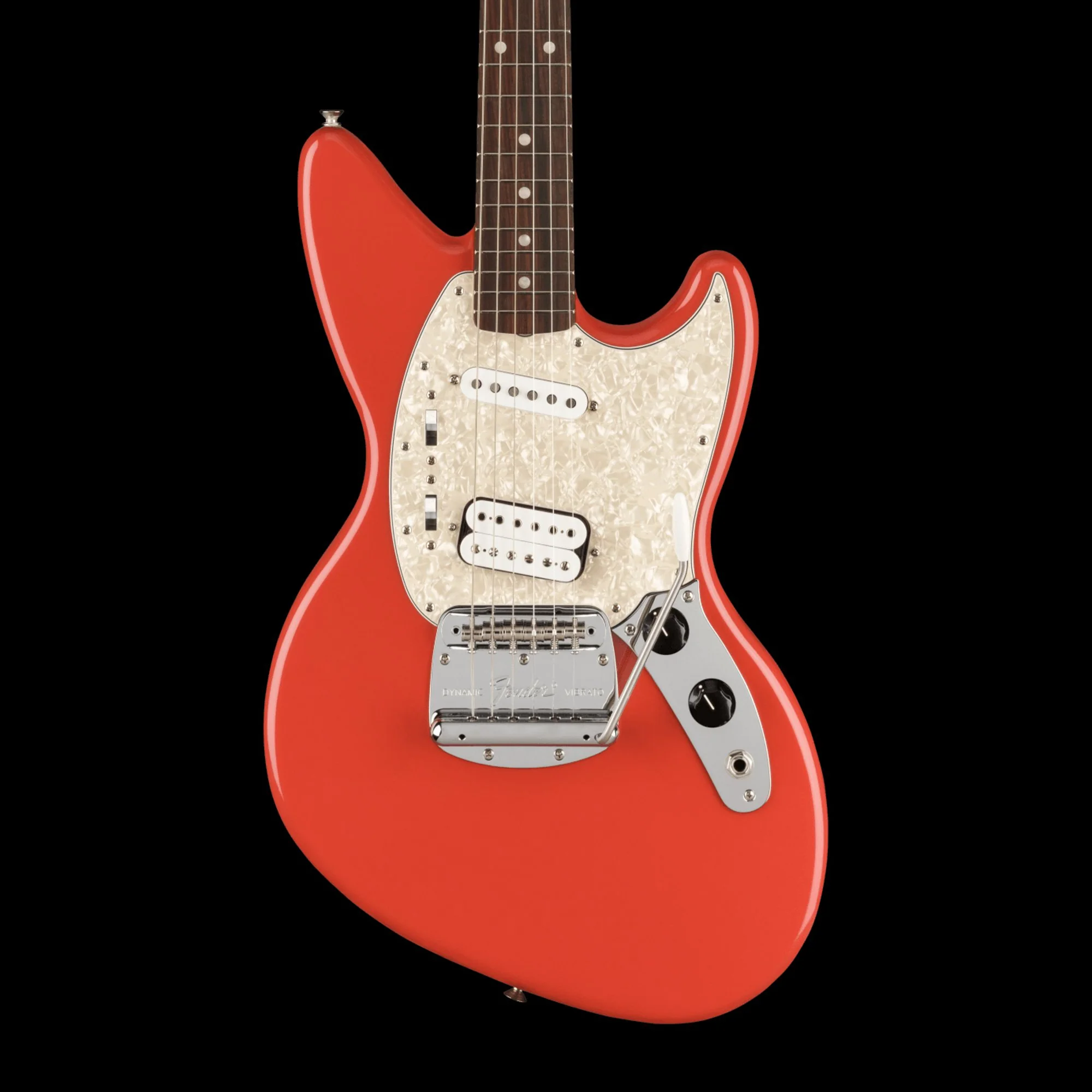 Fender Artist Series Kurt Cobain Jag-Stang Rosewood Fiesta Red With Bag