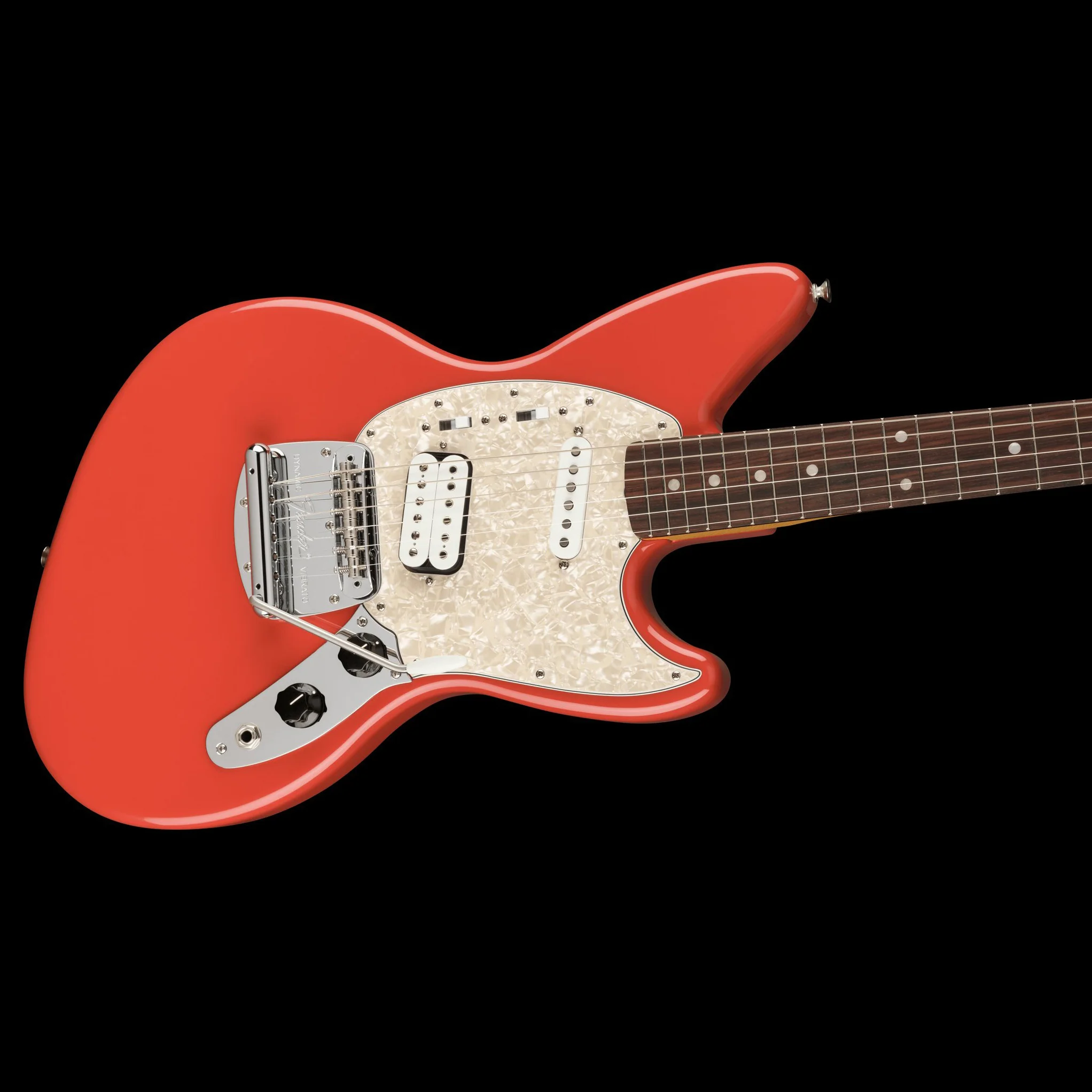 Fender Artist Series Kurt Cobain Jag-Stang Rosewood Fiesta Red With Bag - Image 4
