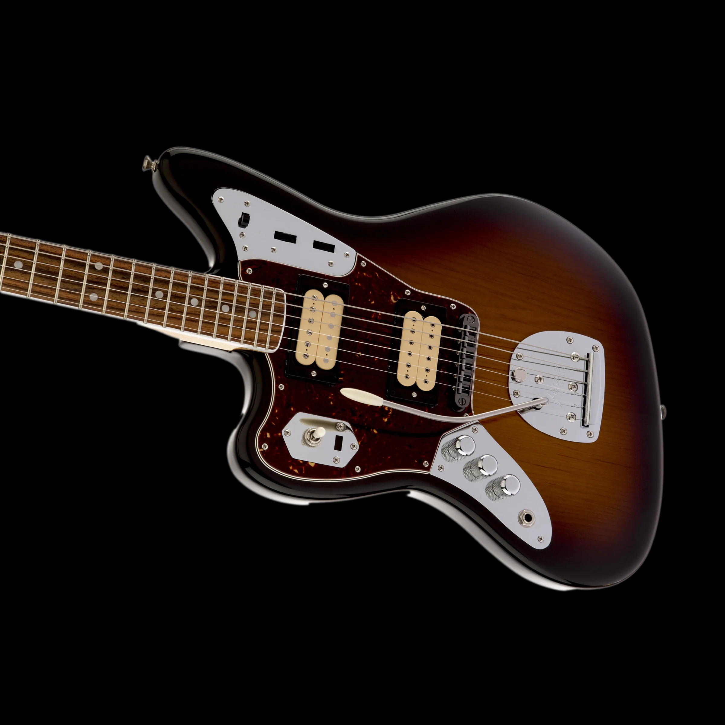 Fender Artist Series Kurt Cobain Jaguar Left-Handed 3-Color Sunburst with Case - Image 4