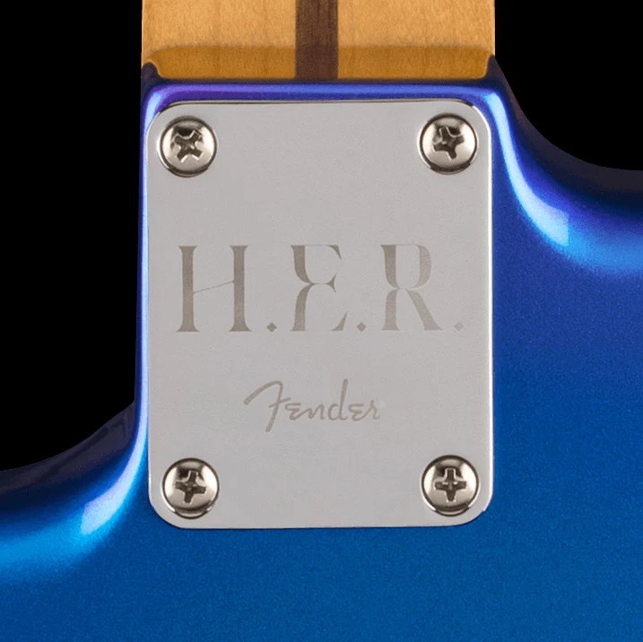 Fender Artist Series Limited Edition H.E.R Stratocaster Blue Marlin With Gig Bag - DEMO - Image 3