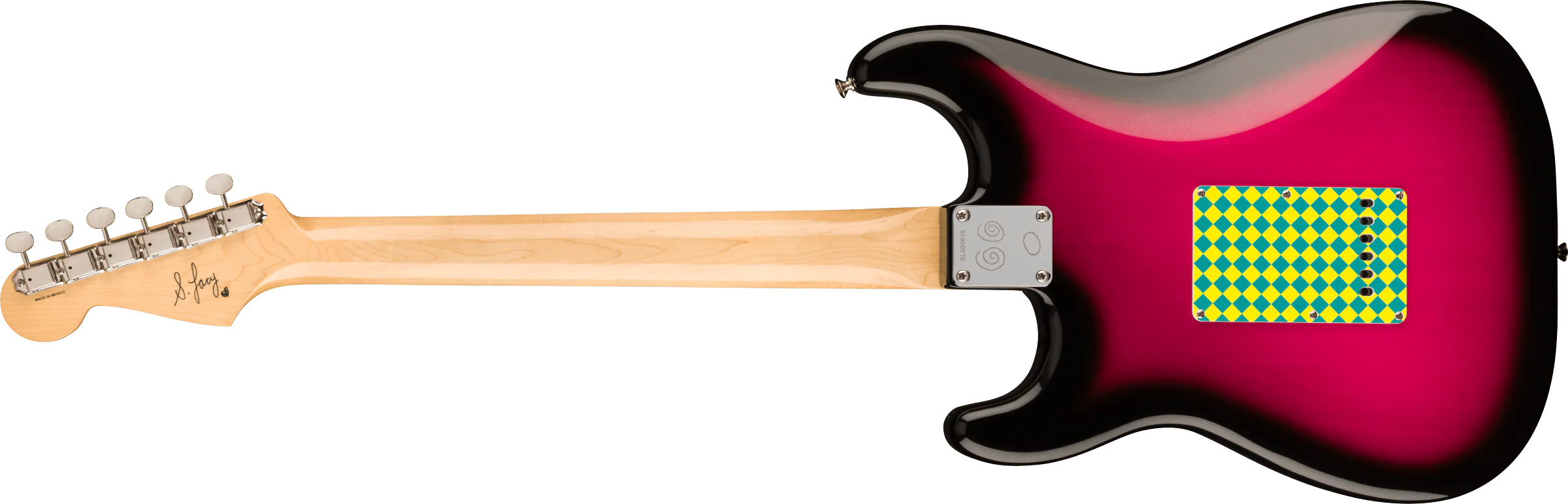 Fender Artist Series Steve Lacy People Pleaser Stratocaster Maple Board Chaos Burst W/ Case - Image 5