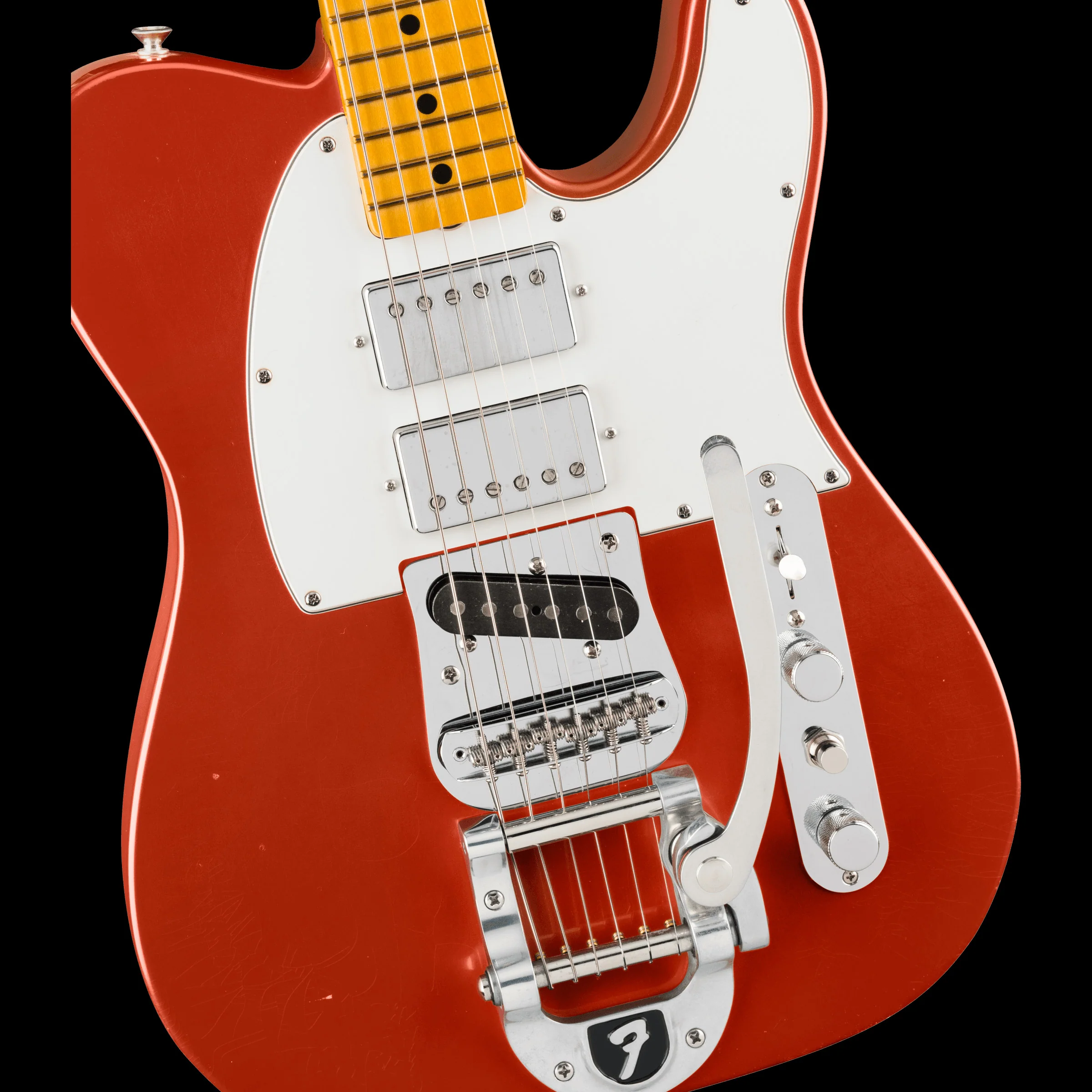 Fender Artist Series Stories Collection Mike Campbell Red Dog Telecaster Red Dog Red - Serial # MC250615 - Demo - Image 3
