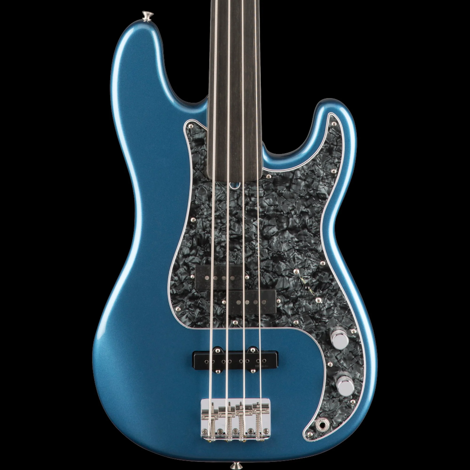 Fender Artist Series Tony Franklin Fretless Precision Bass Lake Placid Blue W/Case