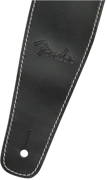 Fender Broken-In Leather Strap Black 2.5" - Image 2